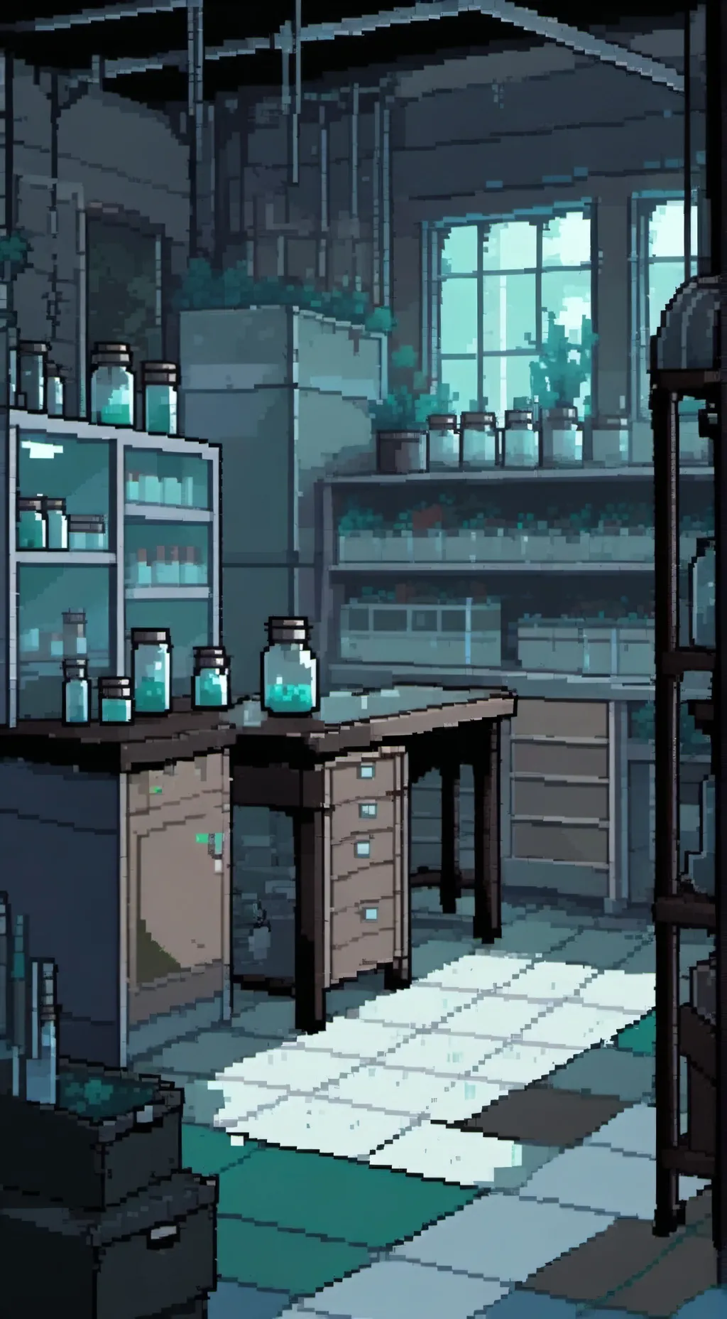 ai character: CTHN Evil Lab⚡🧪 background