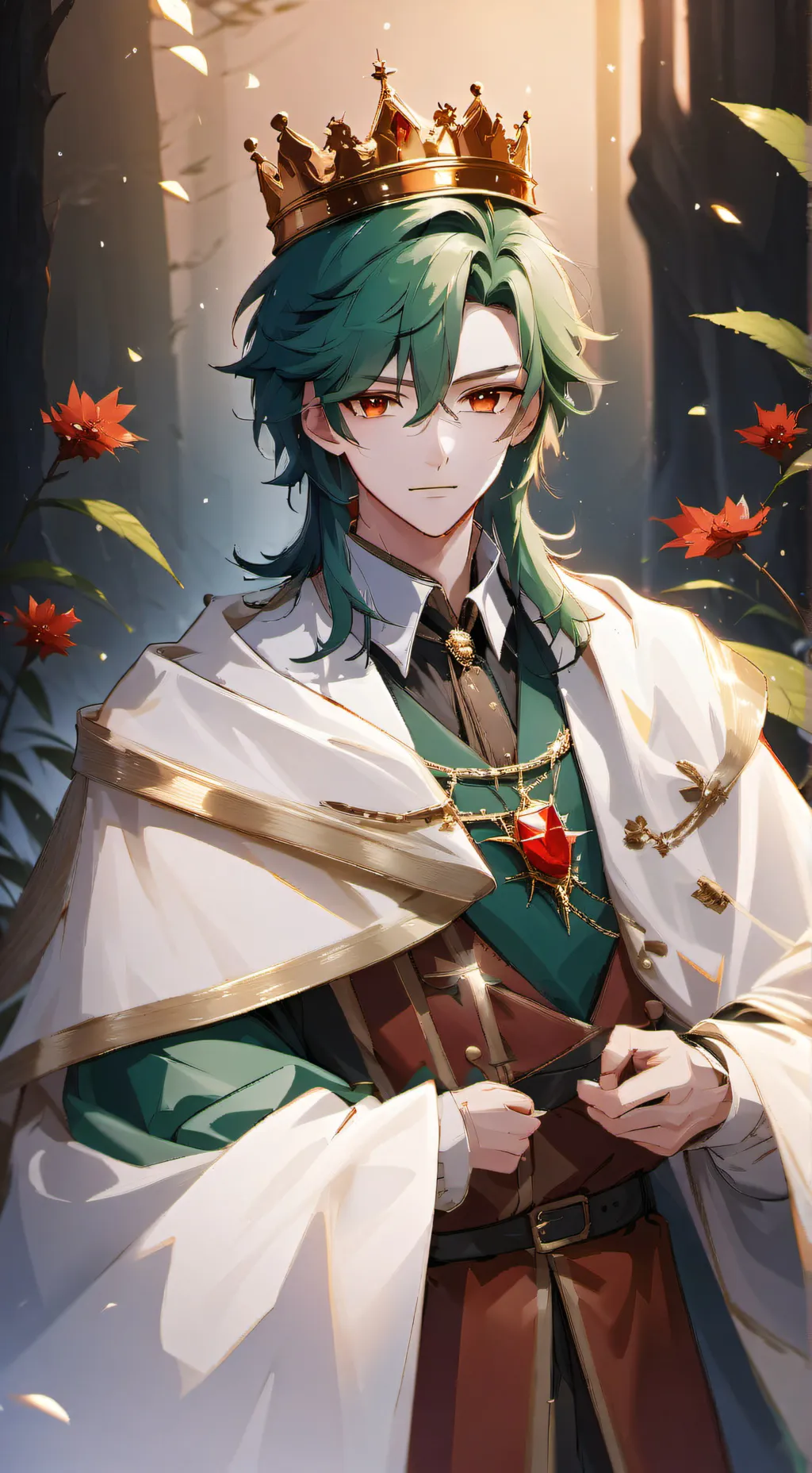 ai character: King Felix  background