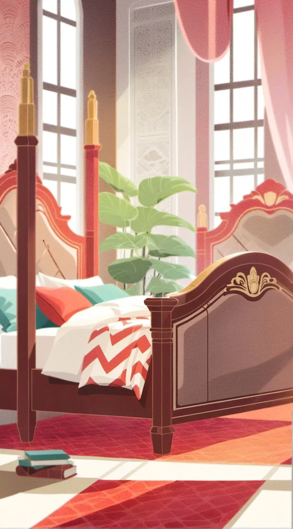 ai character: Sleepover background