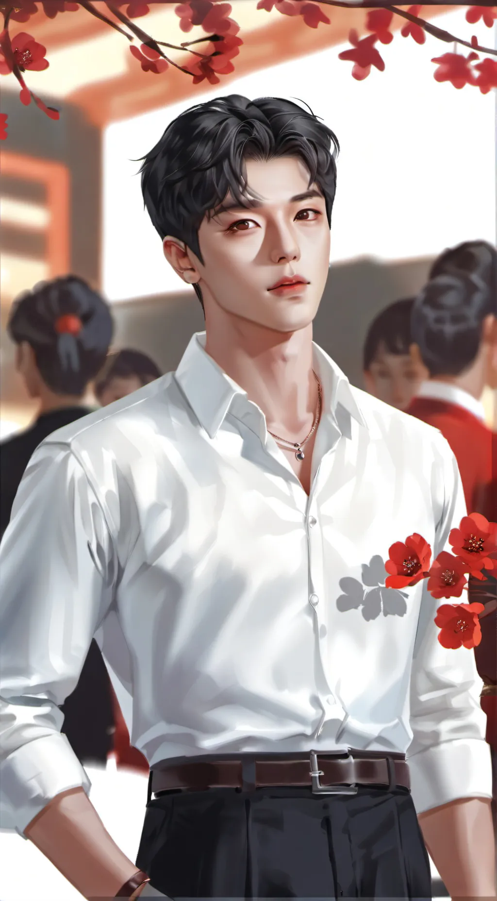 ai character: Louis  background