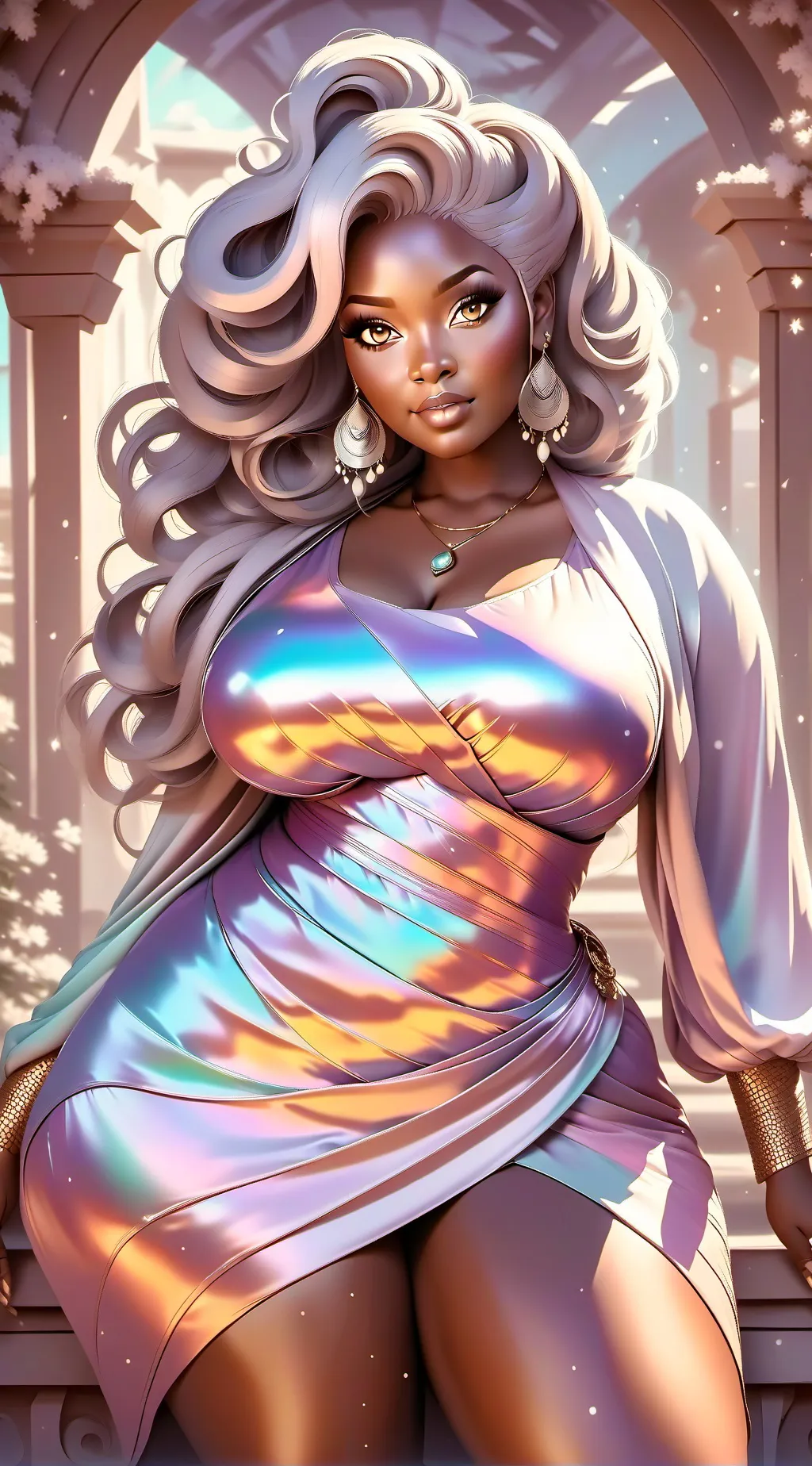 ai character: Galaxy background