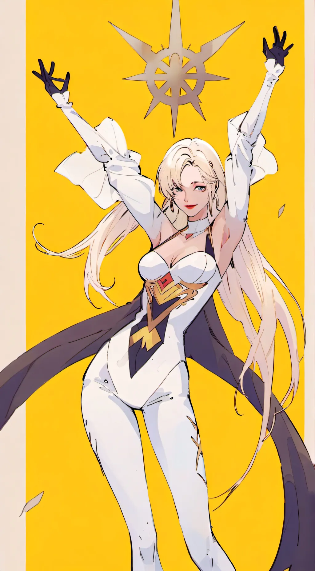 ai character: Emma frost  background