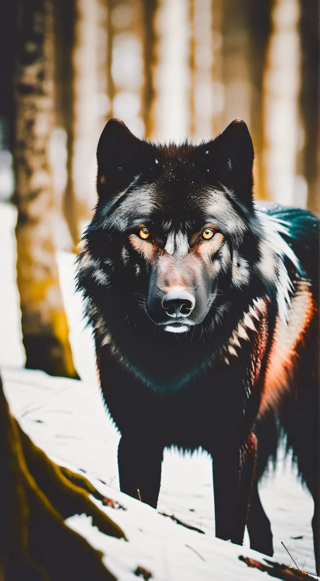 ai character: mha wolf background