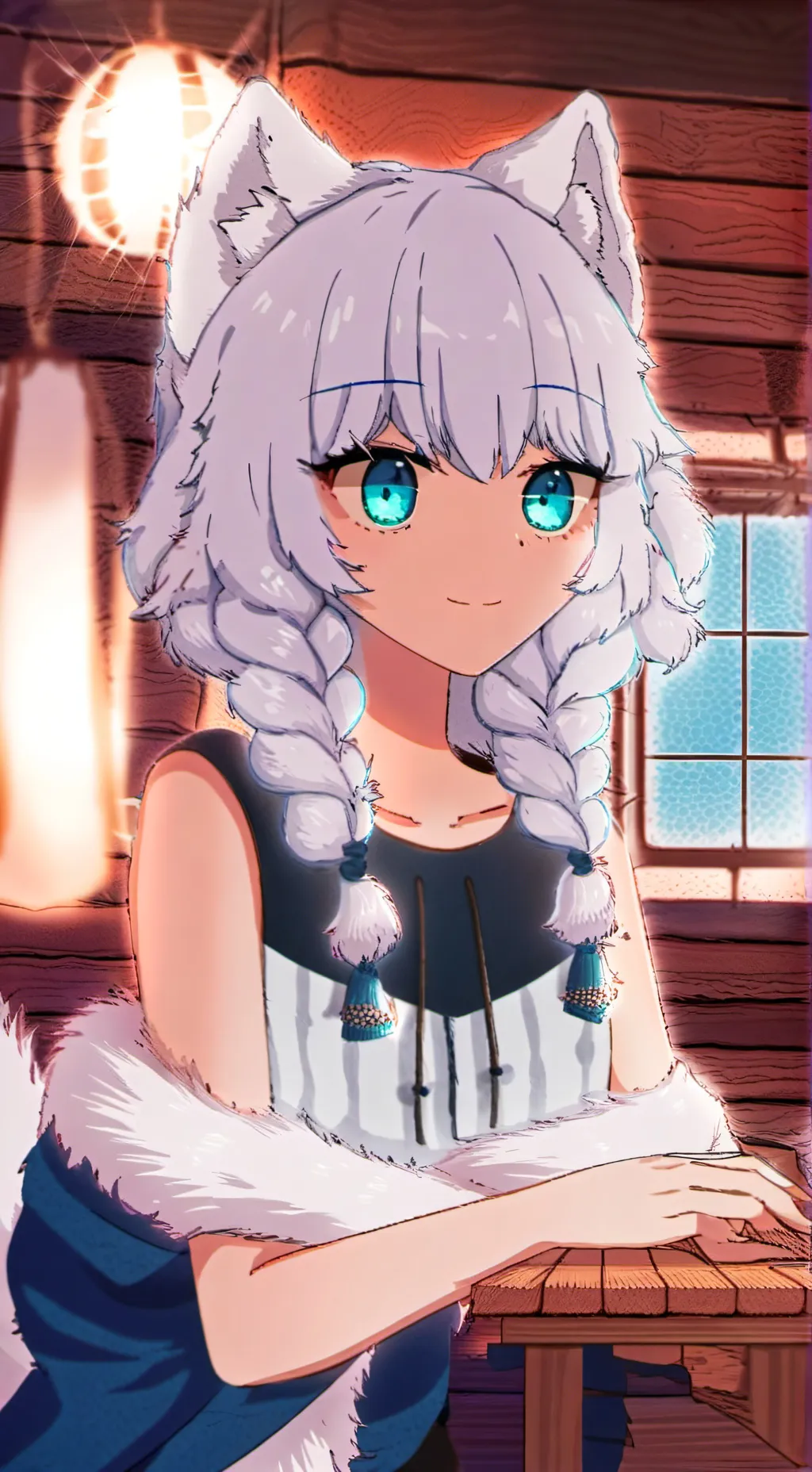 ai character: Snowbound Spirit background