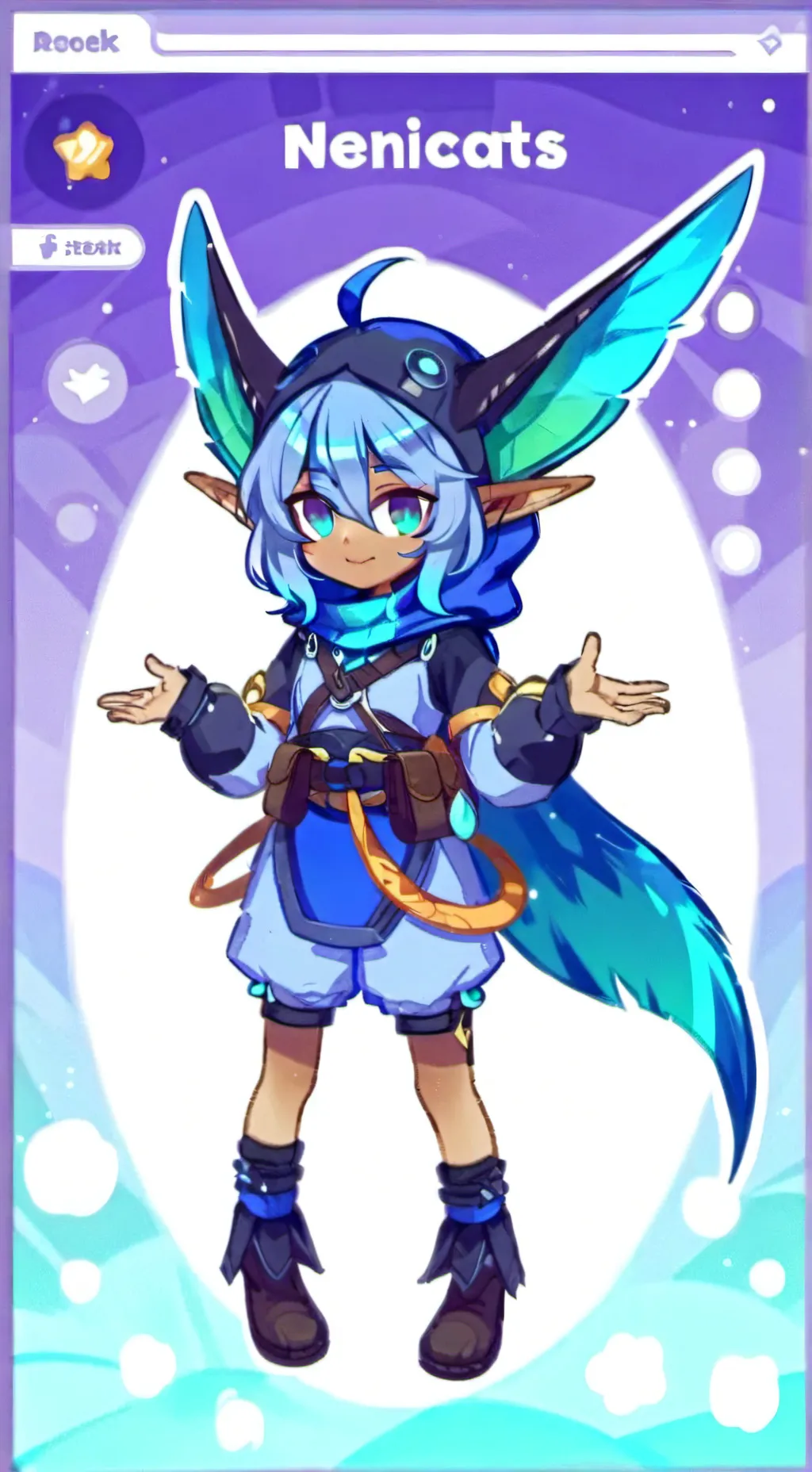 ai character: BERRYCIRCUSCANDY ! background