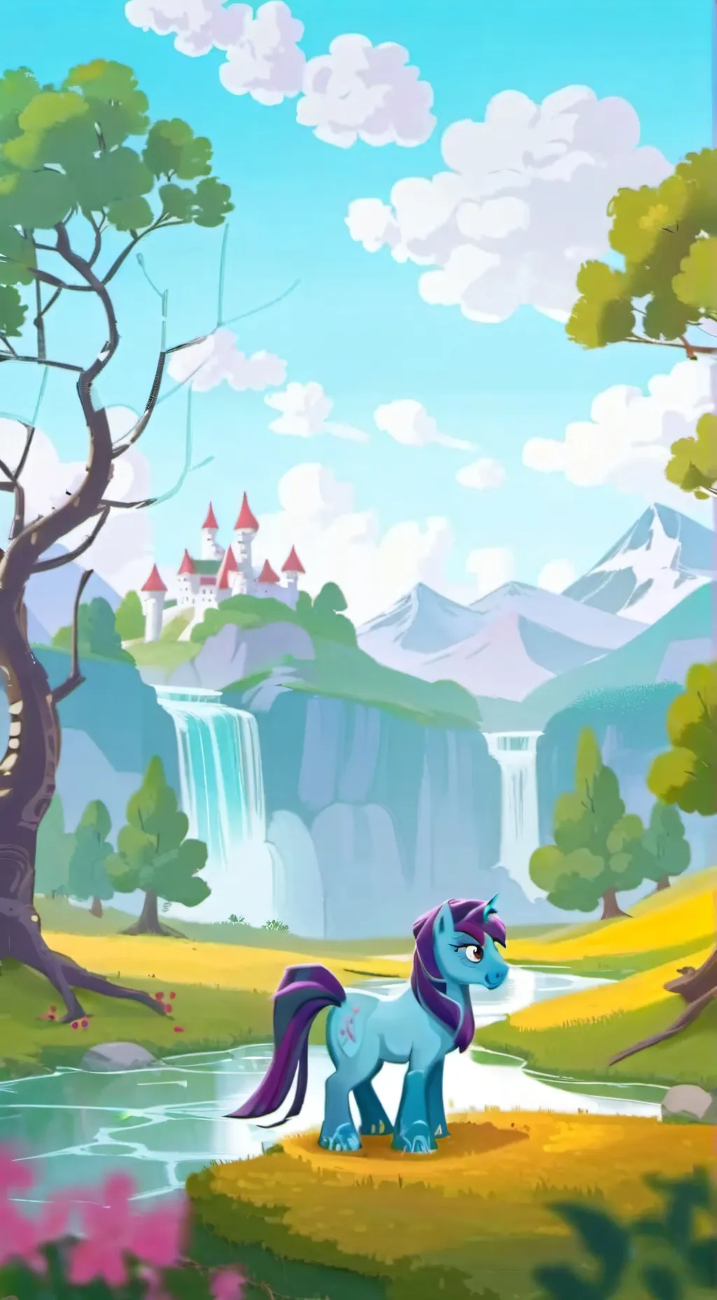 ai character: EQUESTRIA GIRLS  background