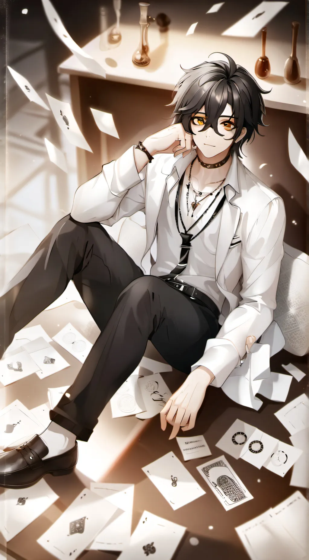 ai character: geal background