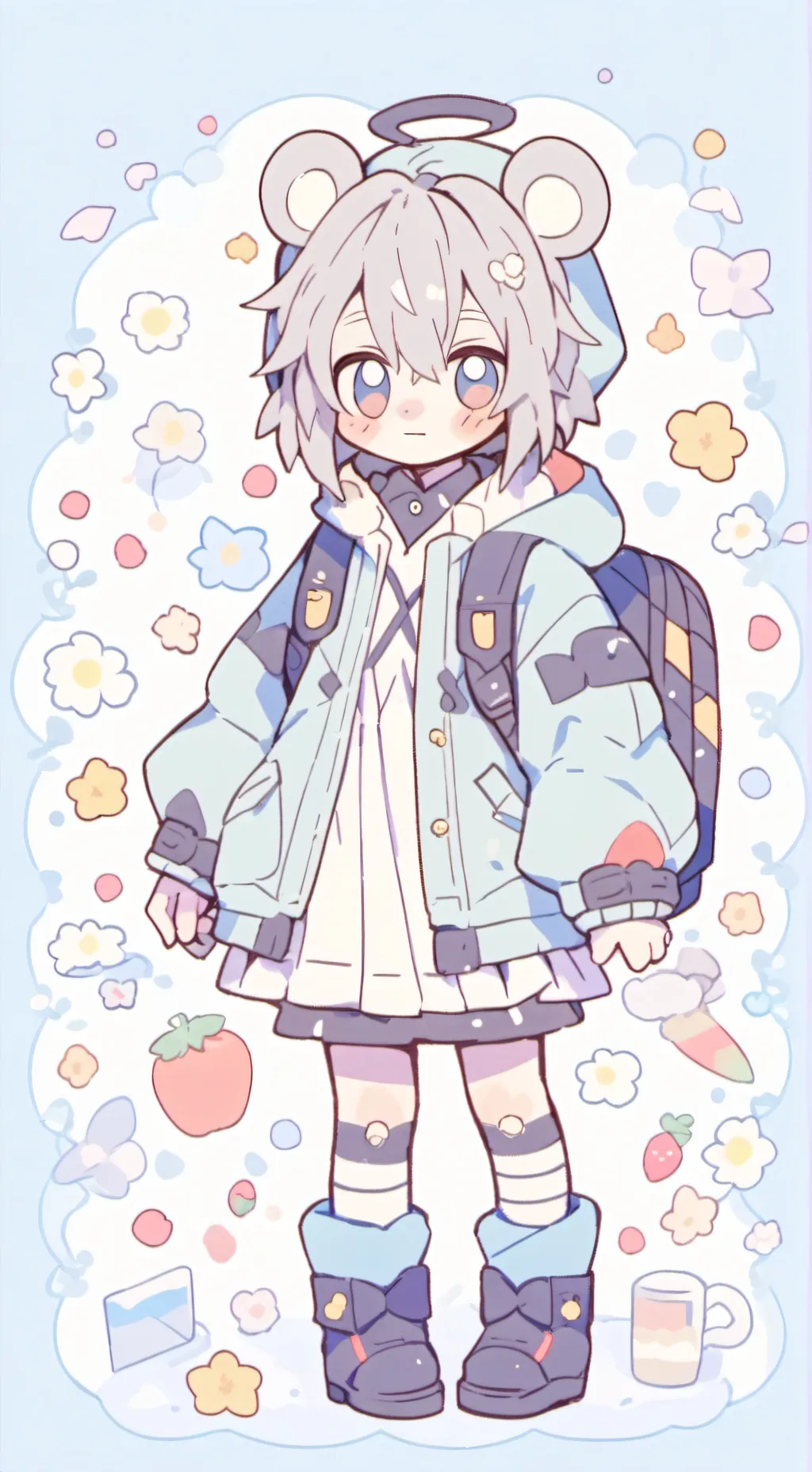 ai character: Vee. . . background