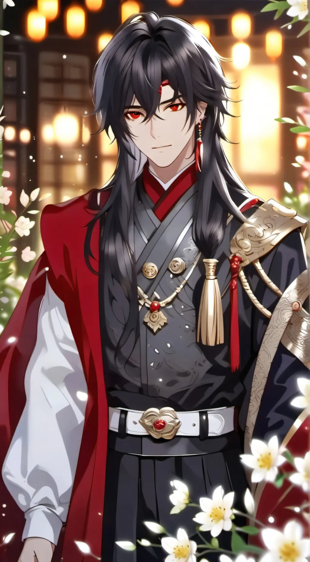 ai character: 陵湛 background