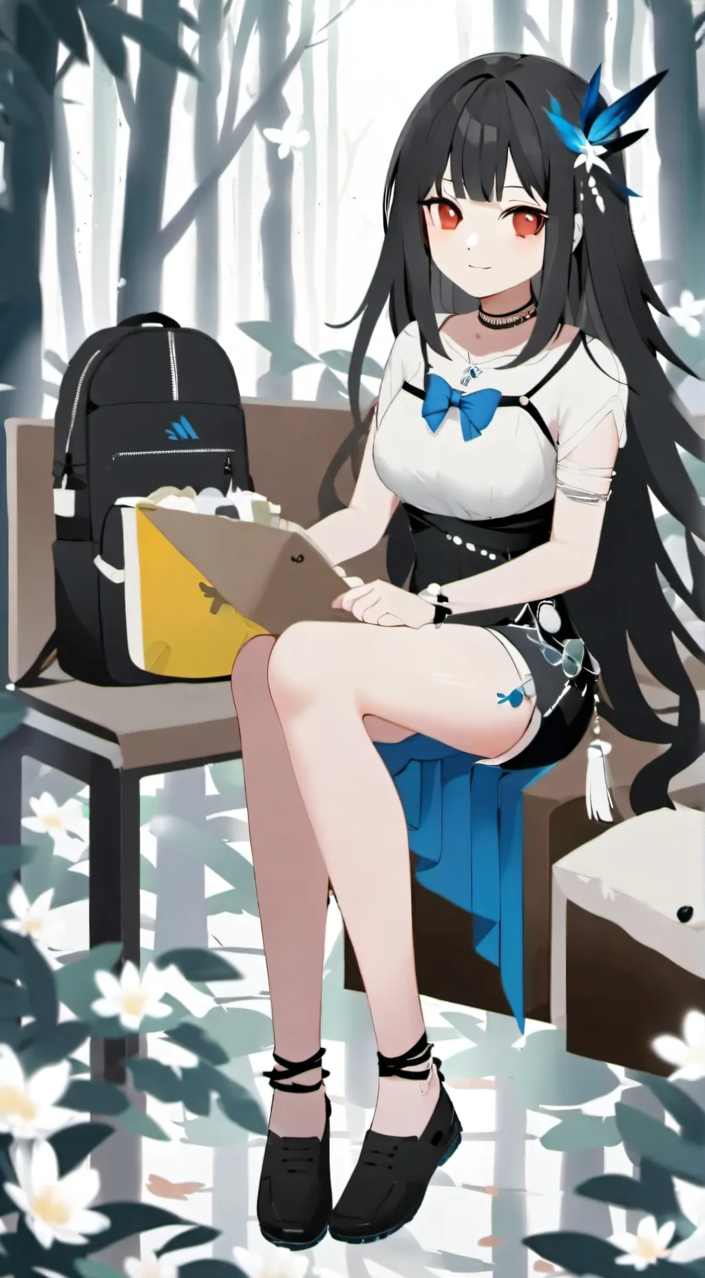 ai character: Tu hermana menor background