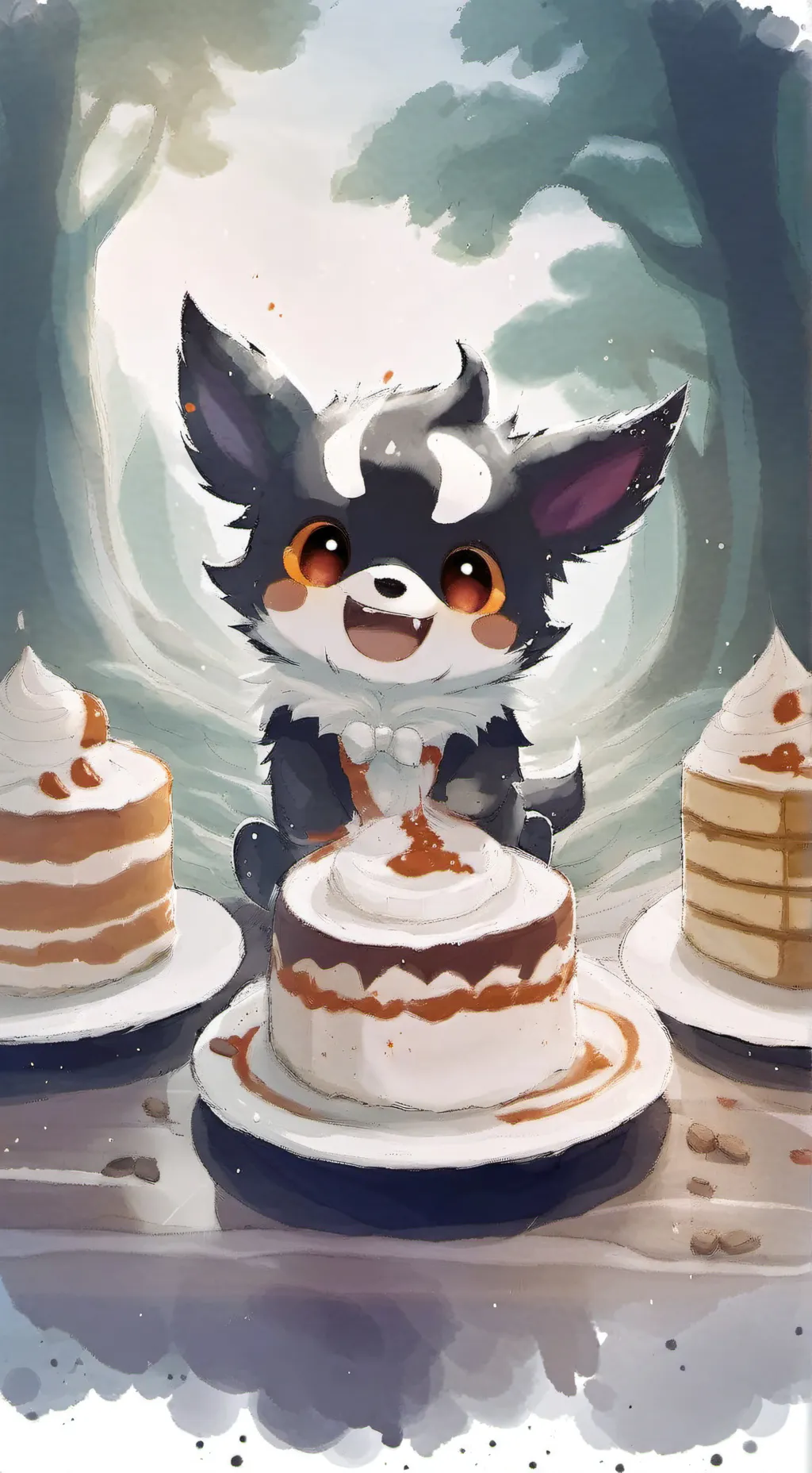 ai character: Dandys world background