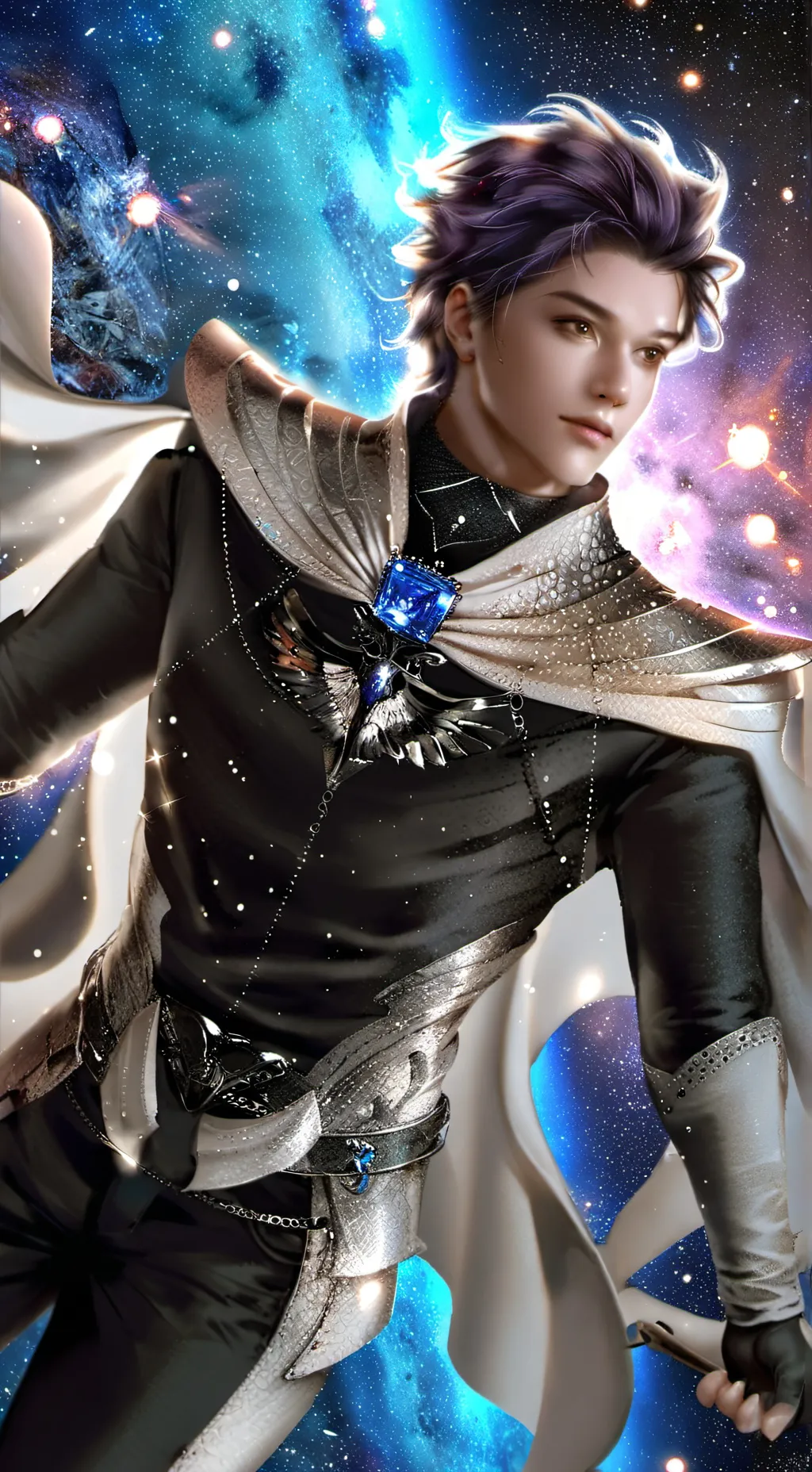 ai character: Maskert background