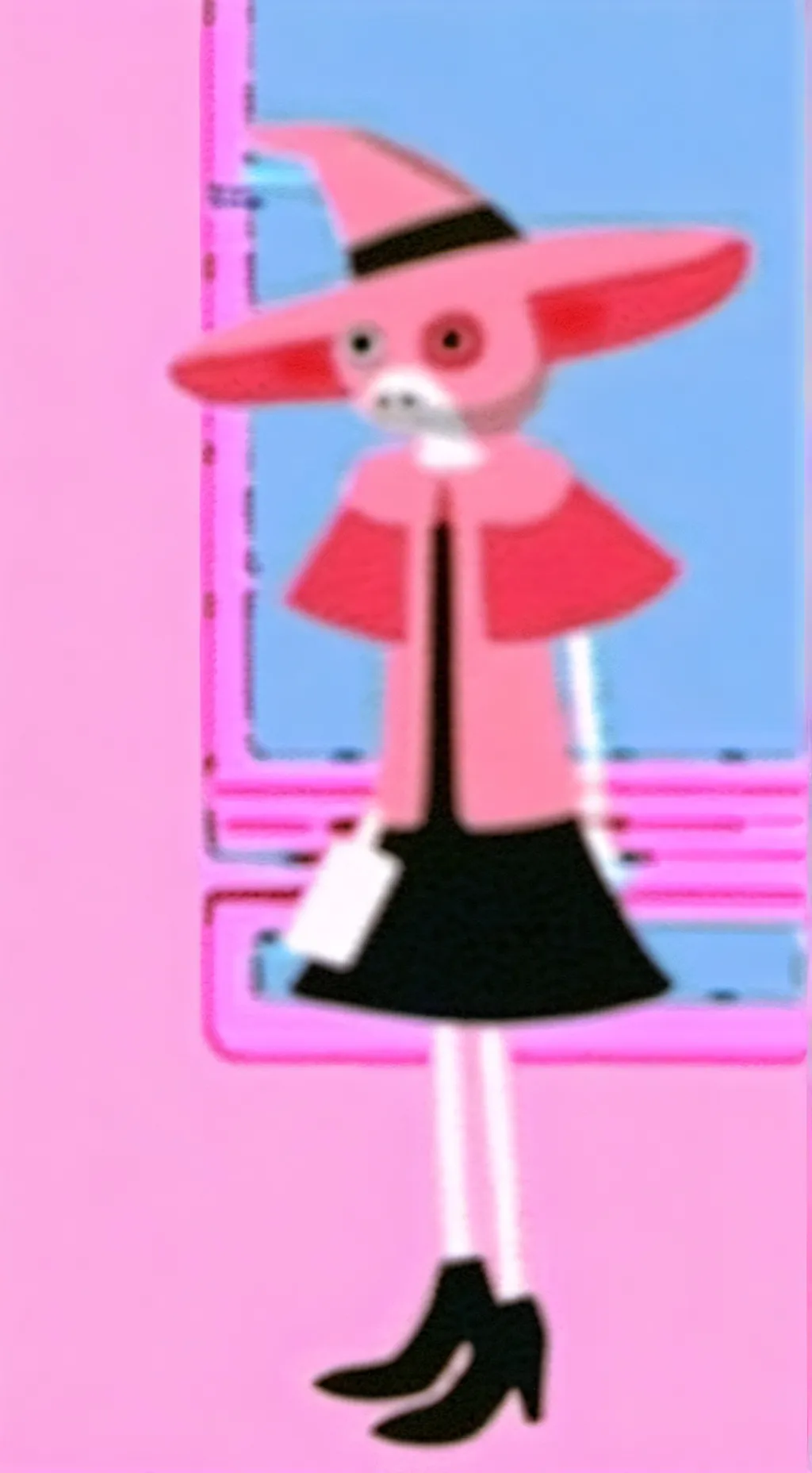 ai character: peppa pig background