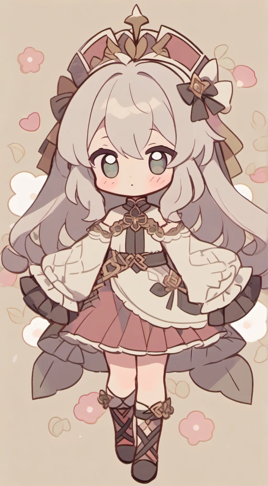 ai character: 𝄞꧁Мимика꧂𝄞 background