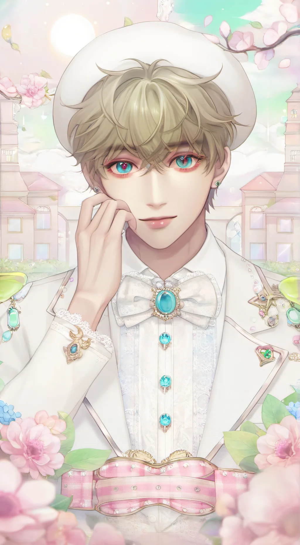 ai character: ♥ JAKE ♥ 🌺💗 background