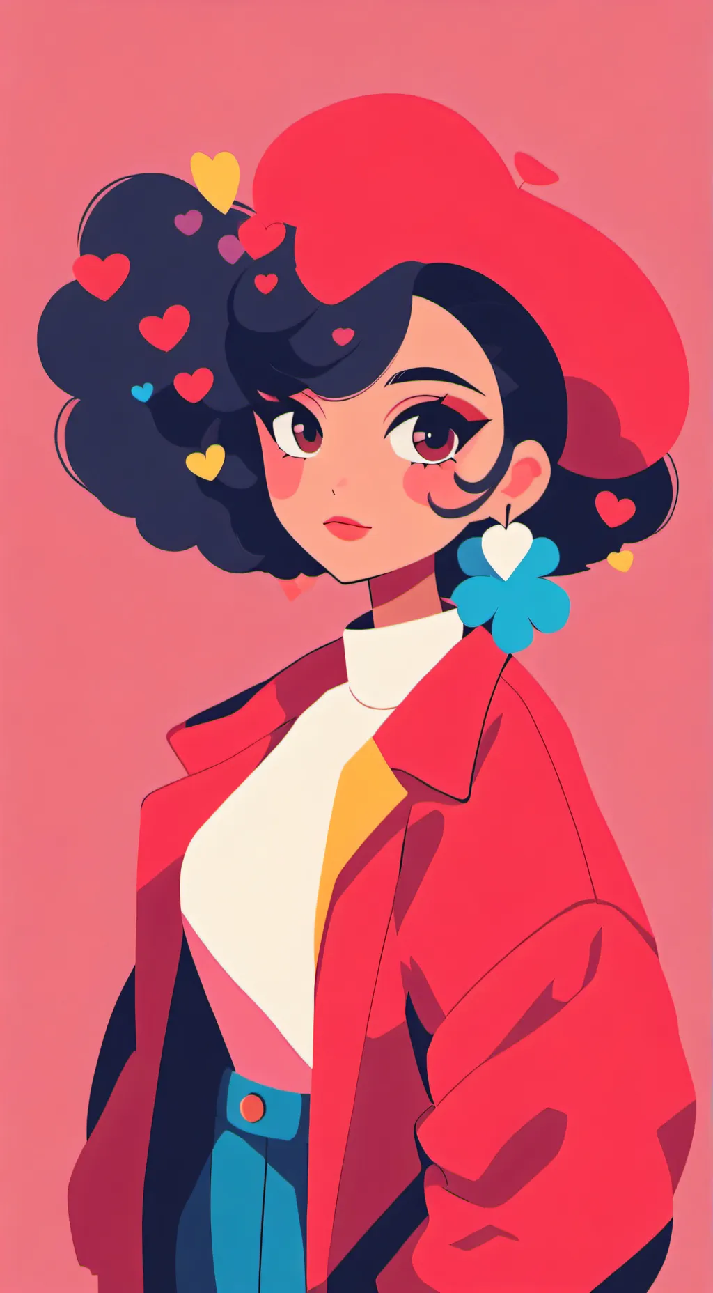 ai character: dandy x daisy😃 background