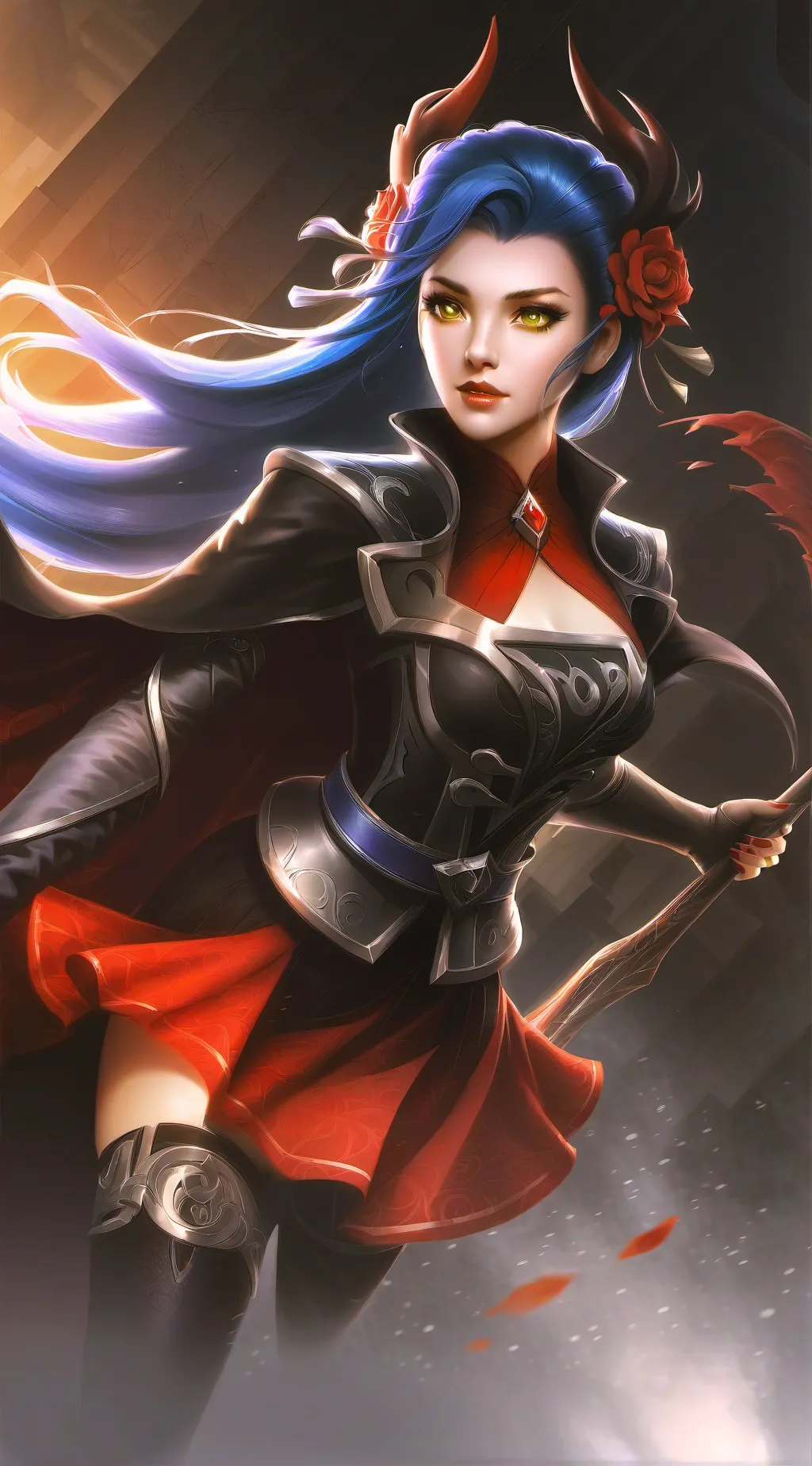 ai character: зари background