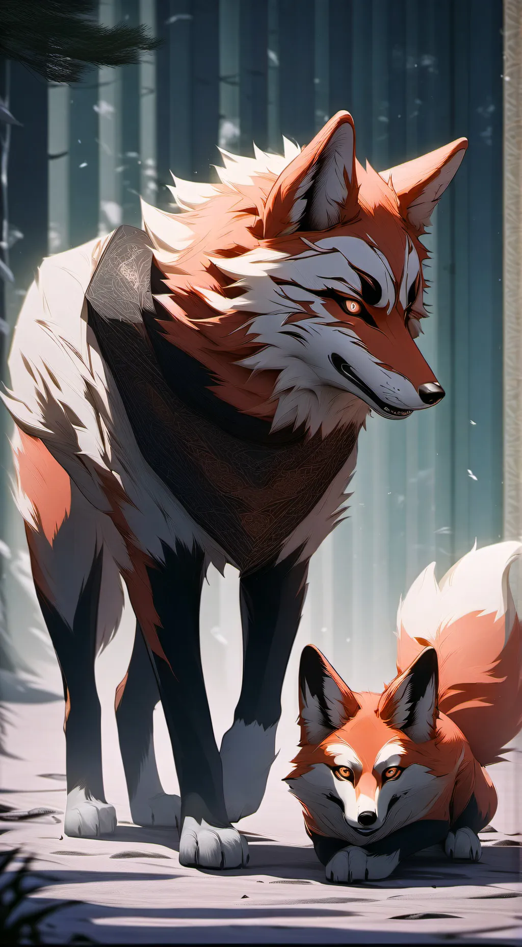 ai character: ✨Kitsune 🦊✨ background