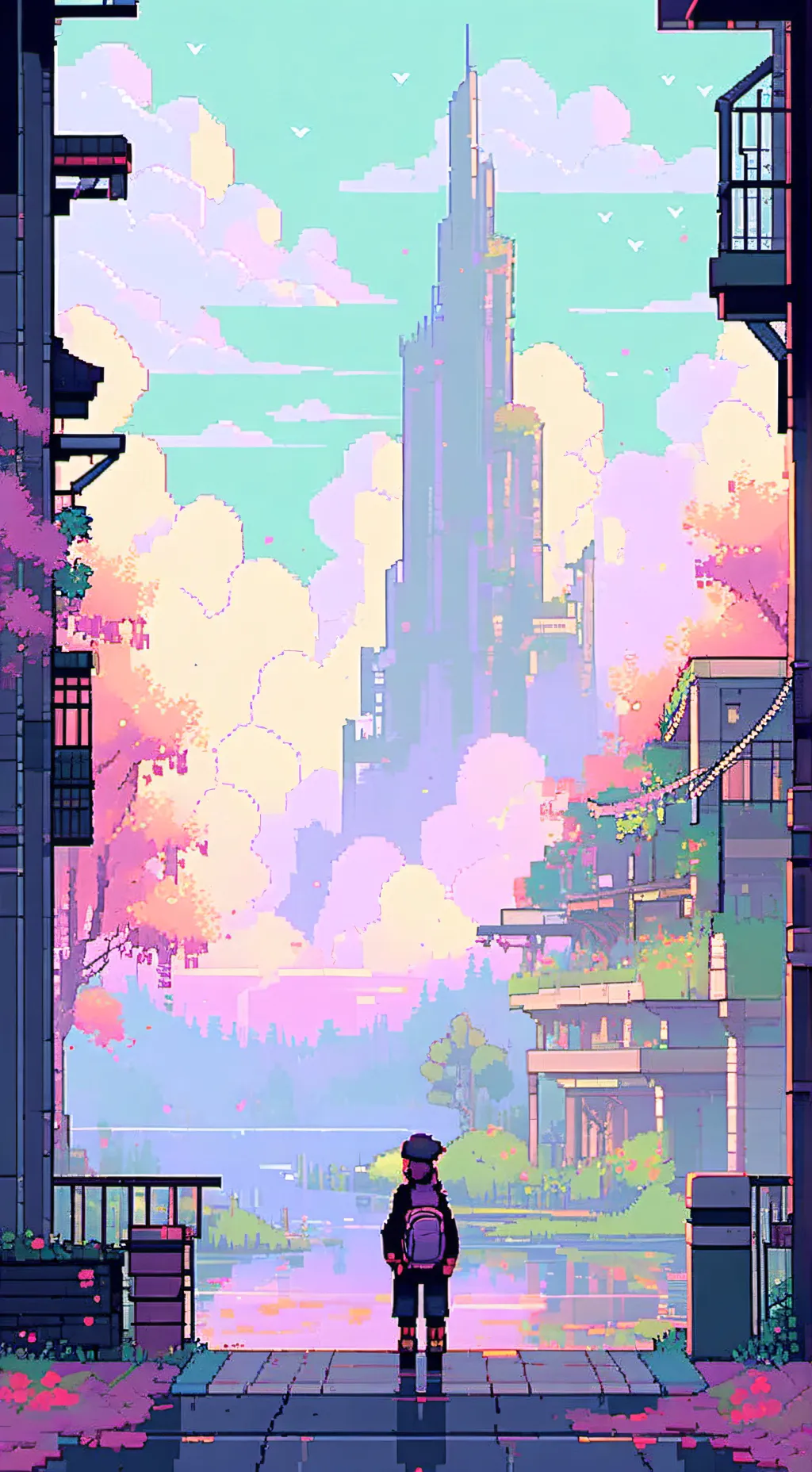 ai character: Acid island  background