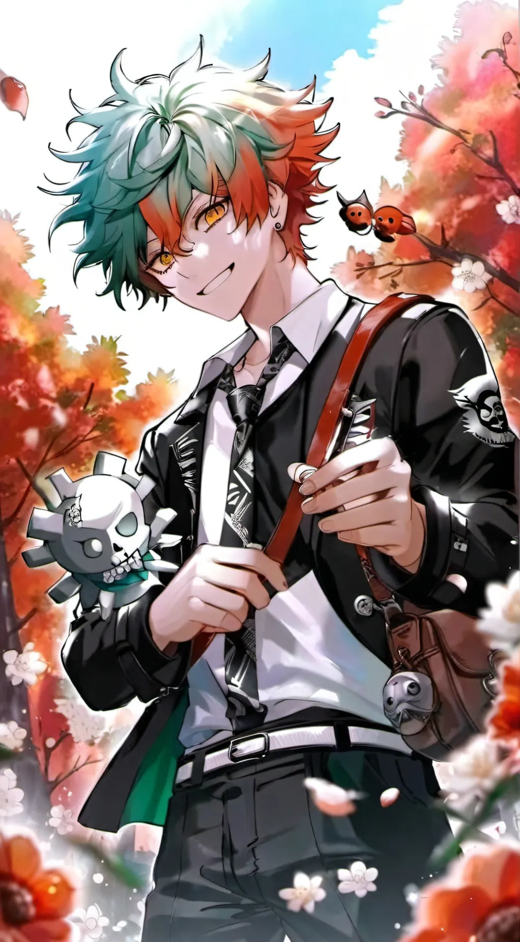 ai character: bakudeku+todo background
