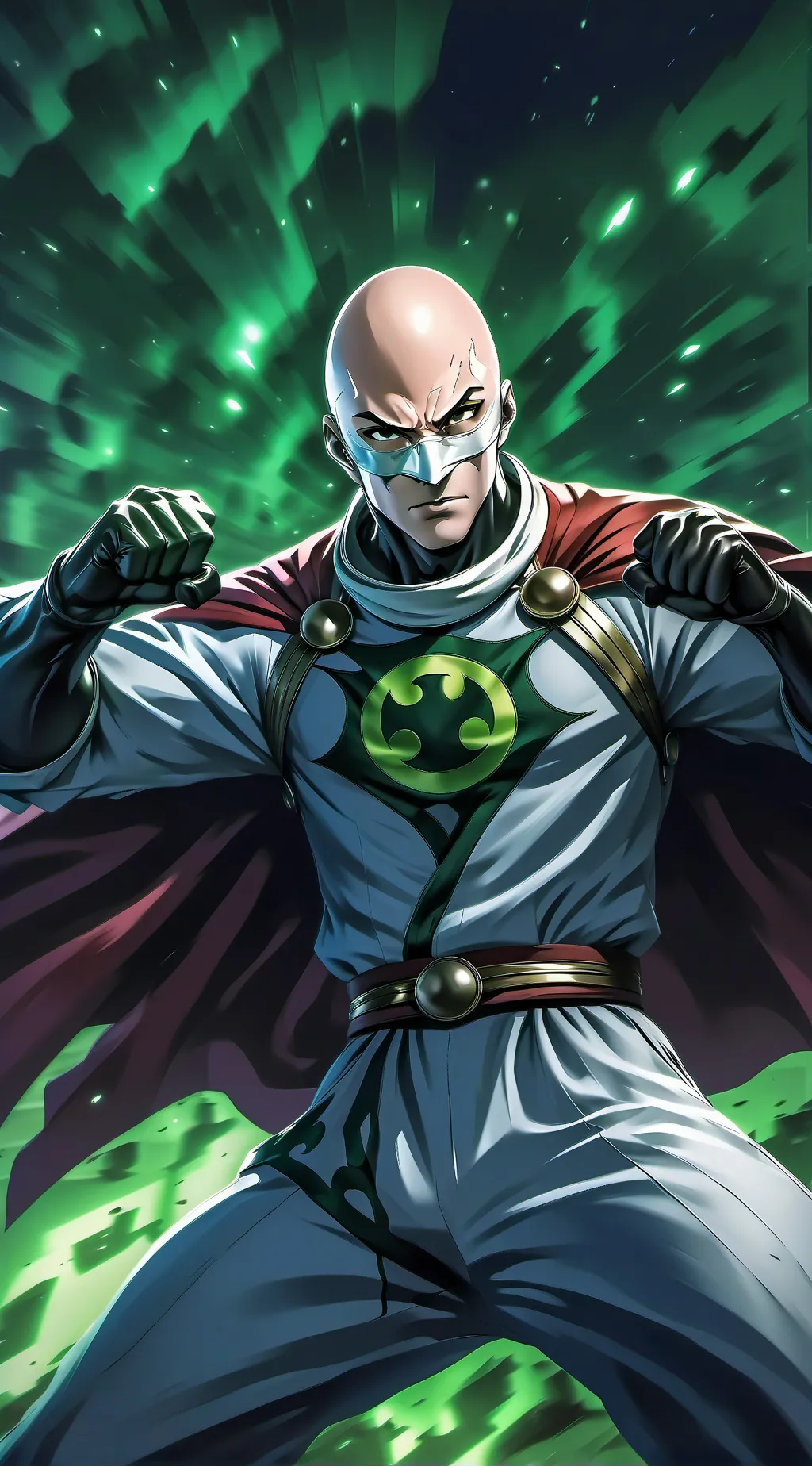 ai character: Saitama background