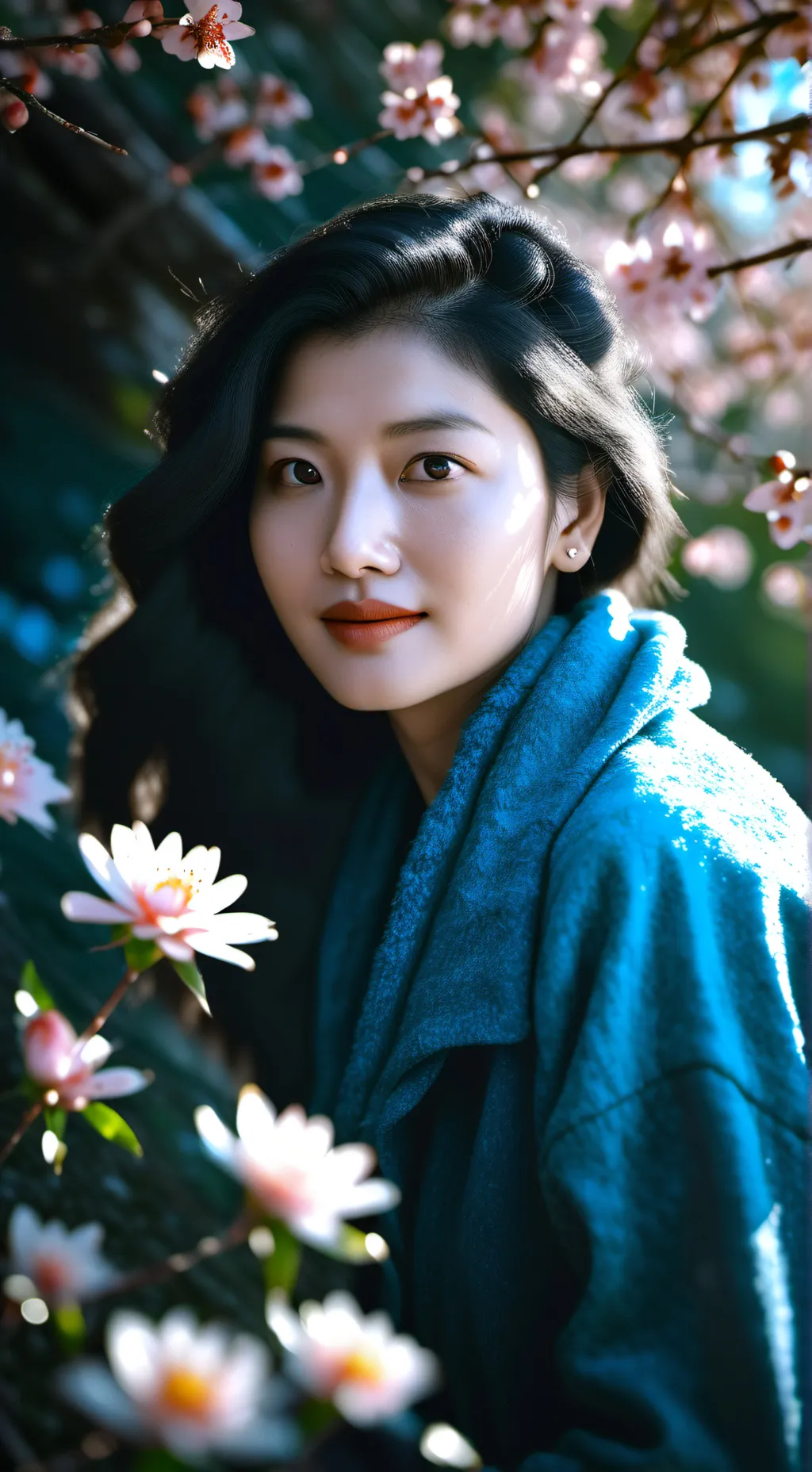 ai character: Scared skunk girl background