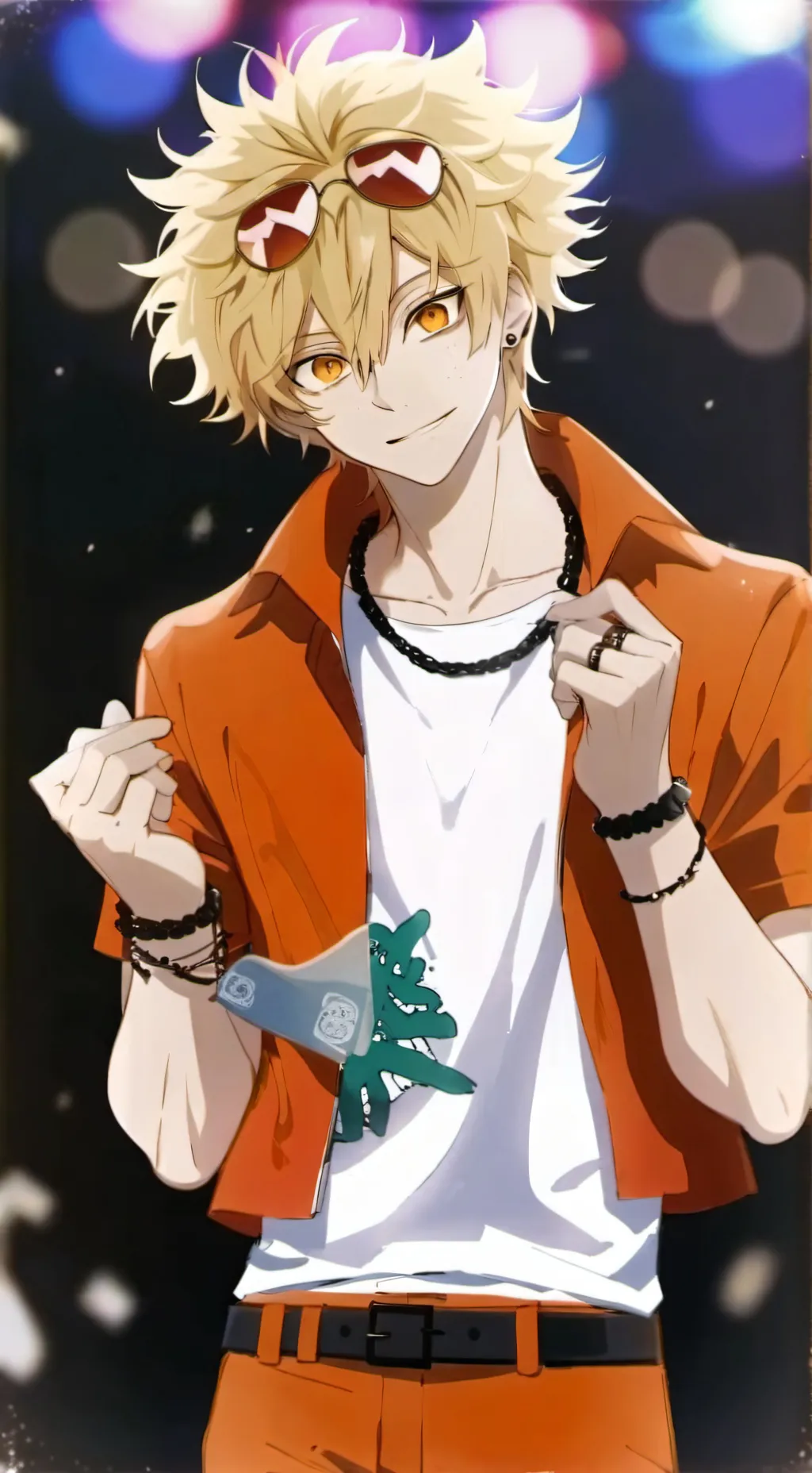 ai character: bakugo  background