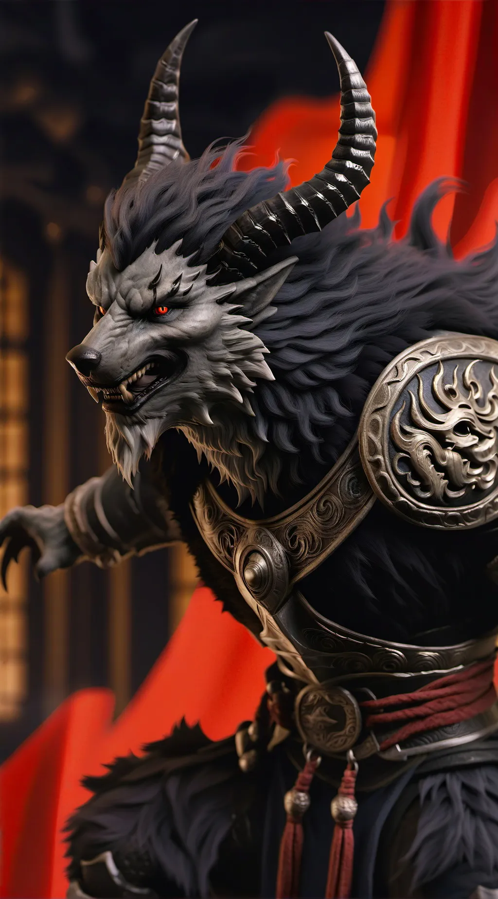 ai character: WereOx Growth  background