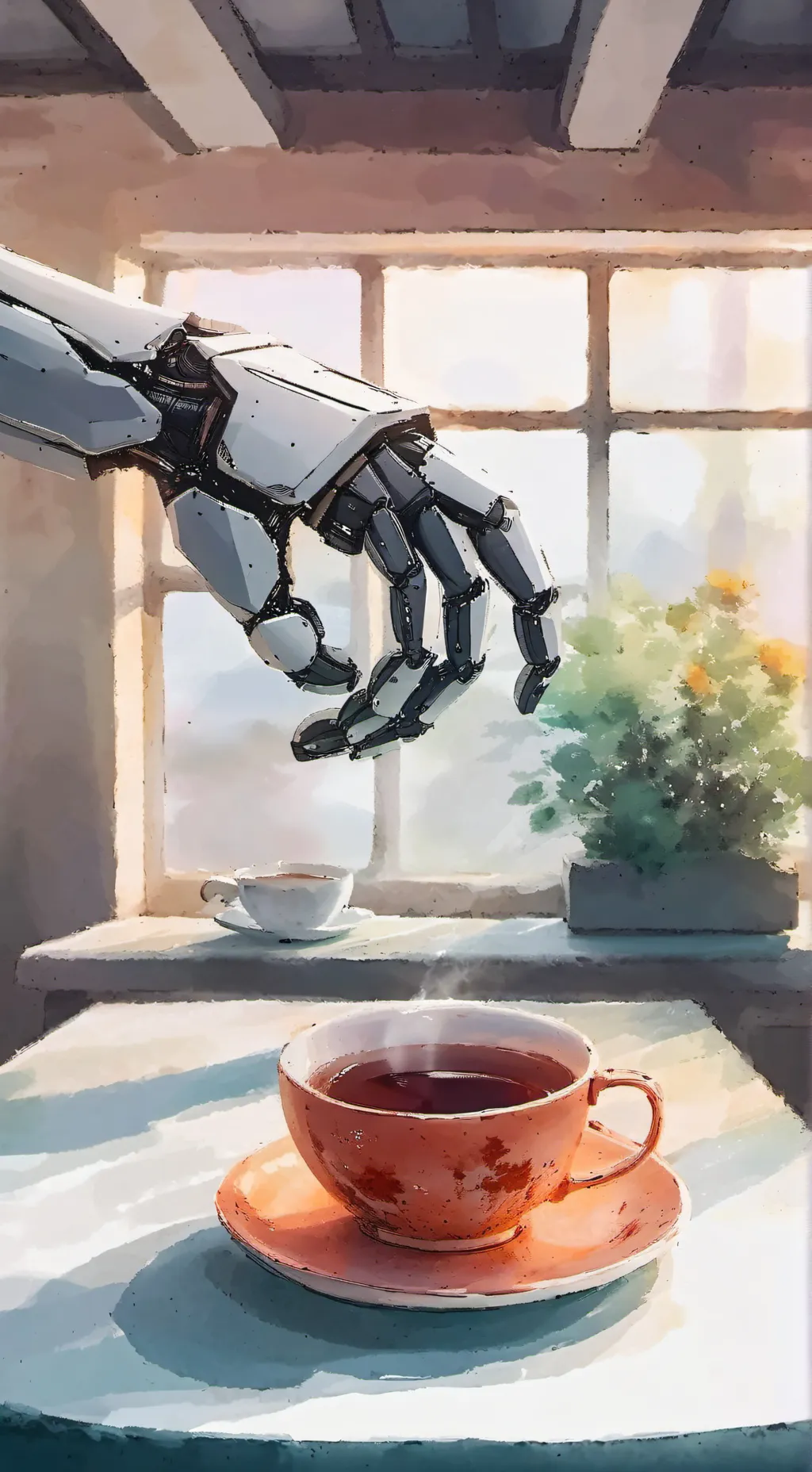 ai character: Robot  background