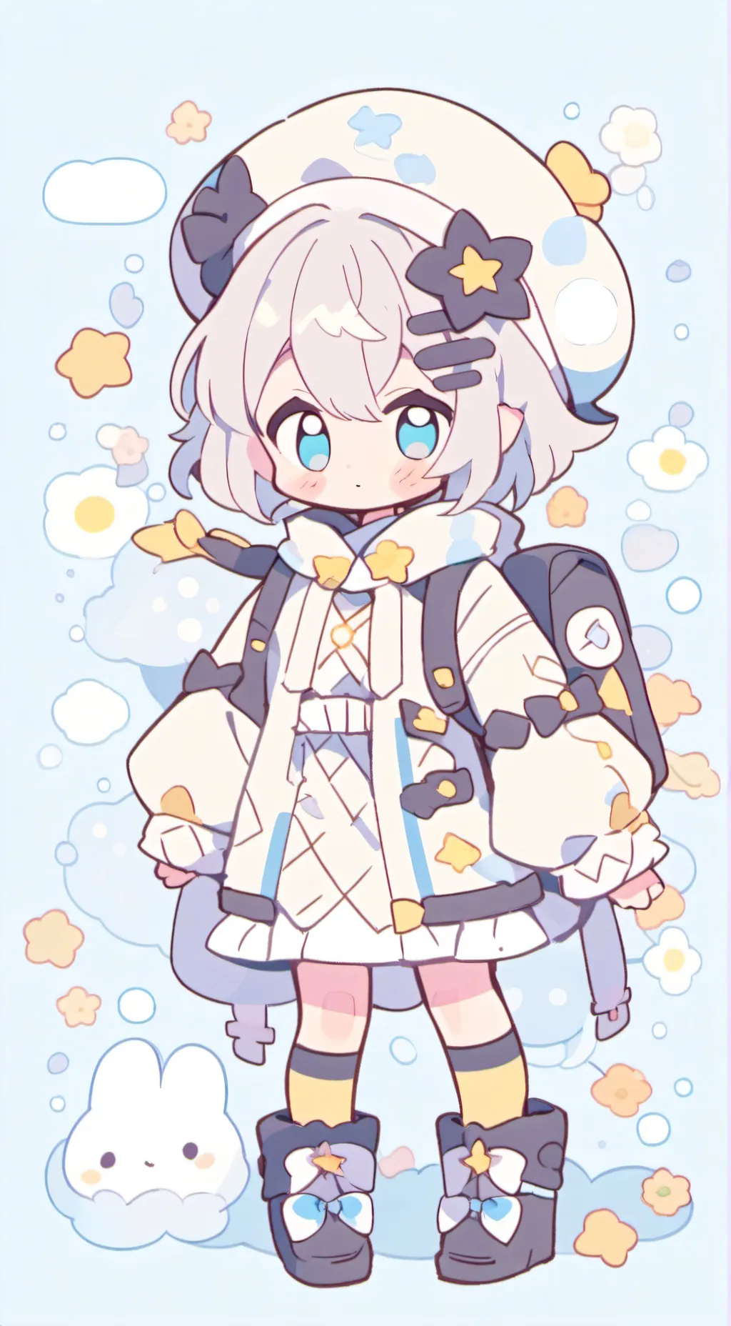 ai character: bebê vampira background