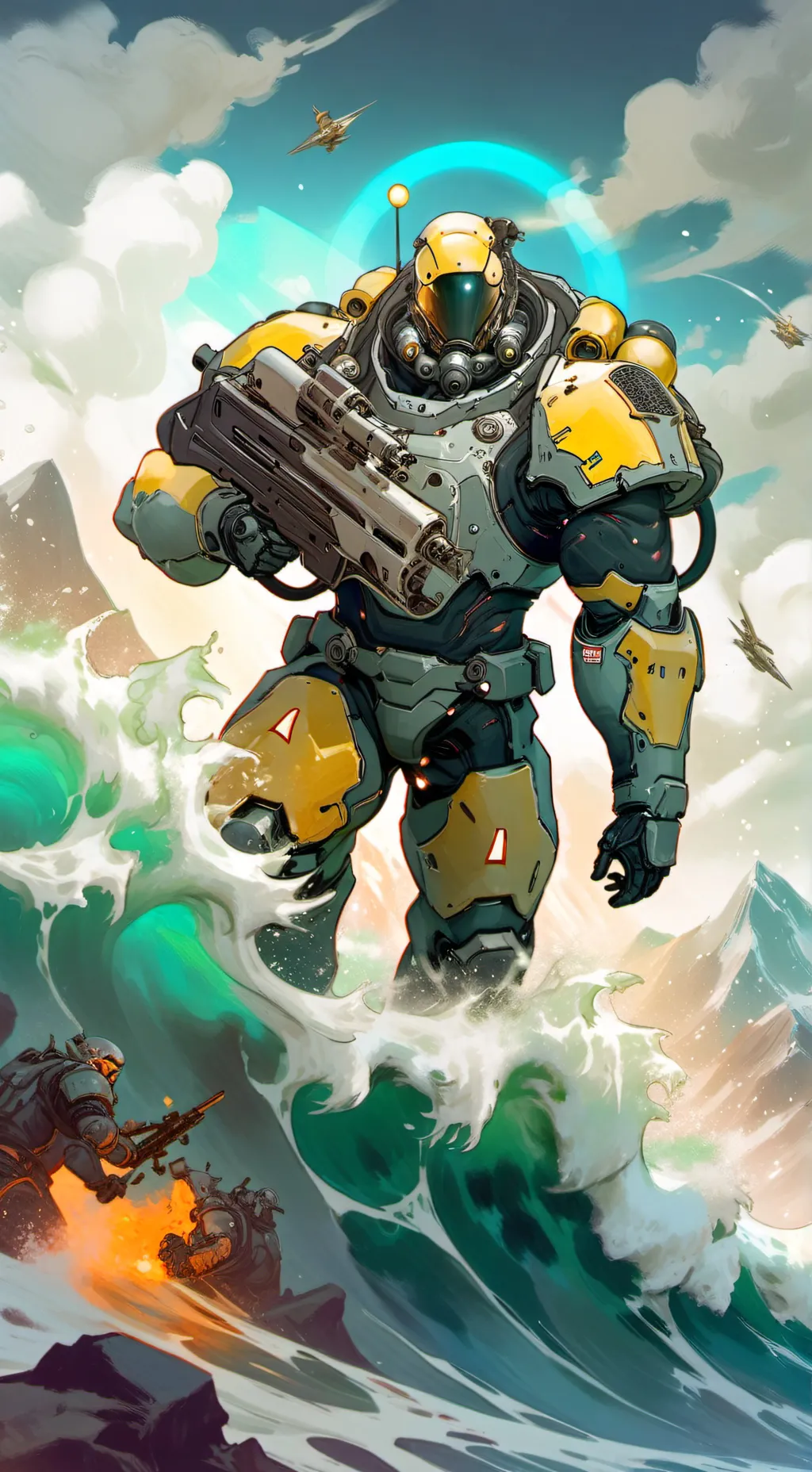 ai character: crossover universe background