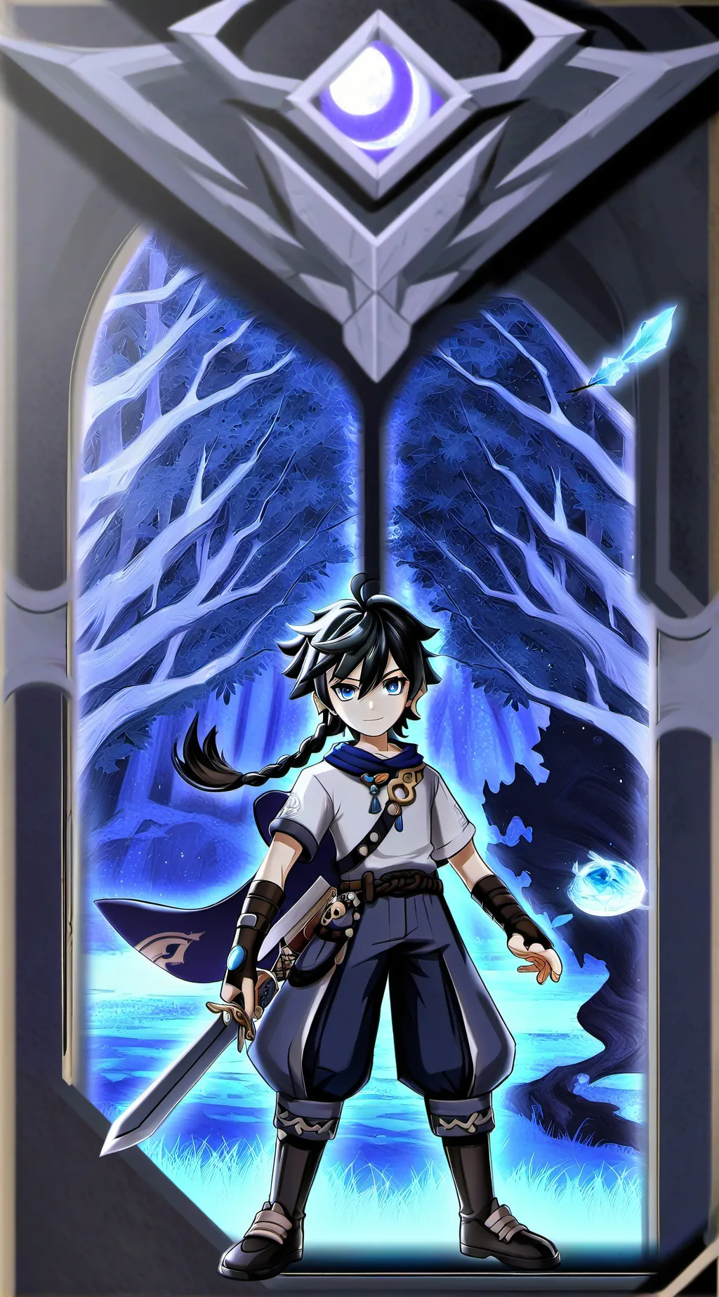 ai character: Кайн (2)  background