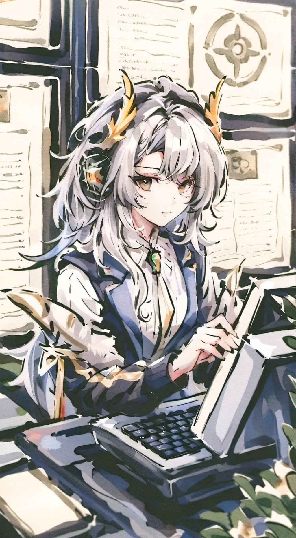 ai character: CRK ZOOMCALL~ background