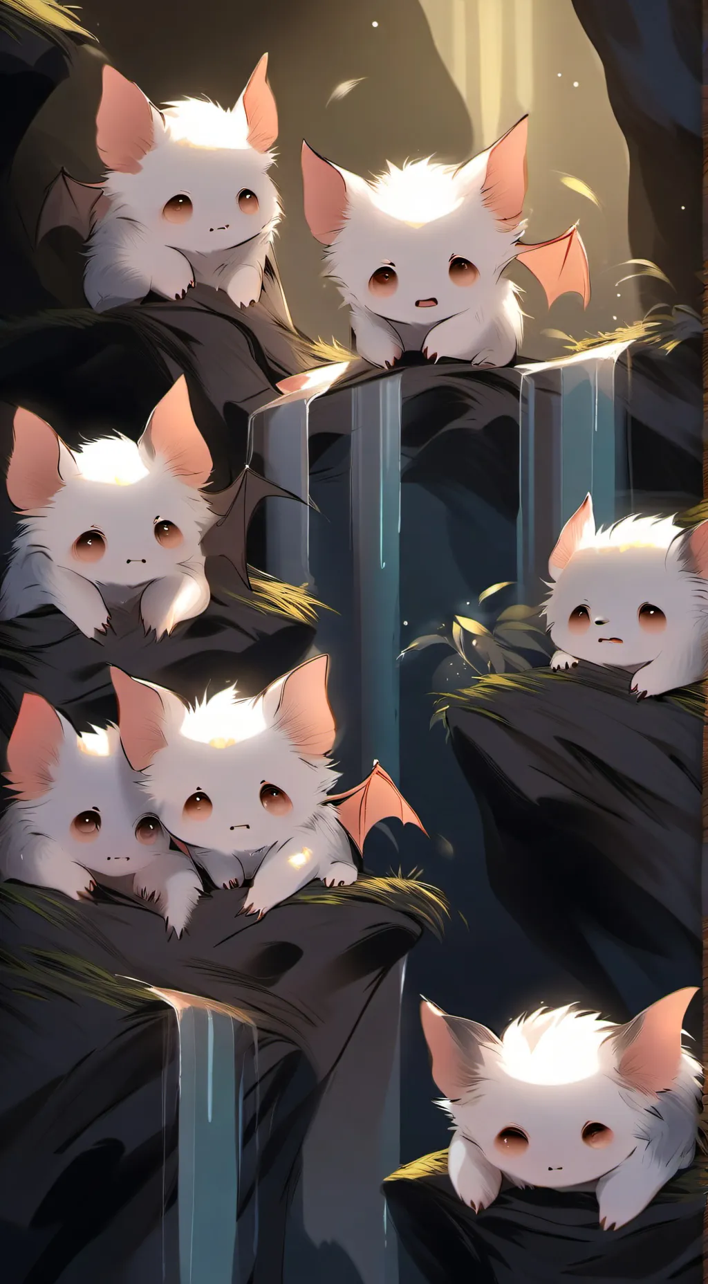 ai character: Baby batlings background