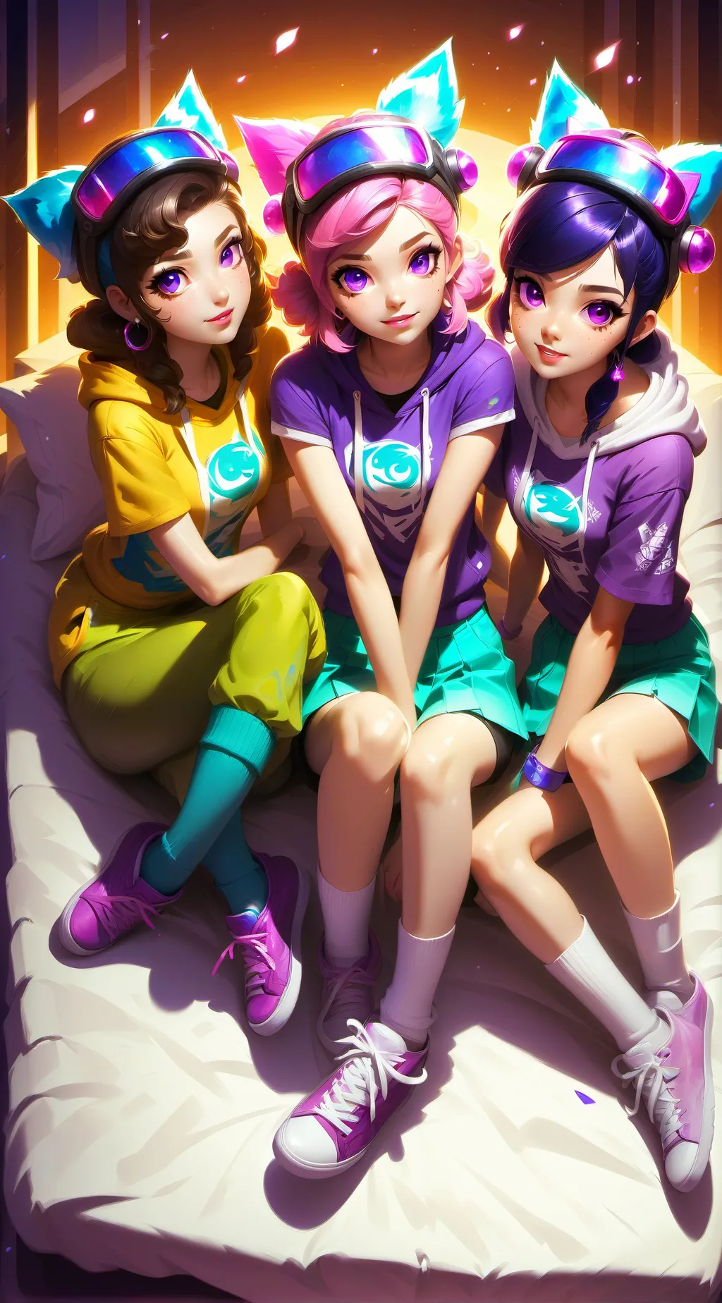 ai character: Ela, Sarah, Luna background