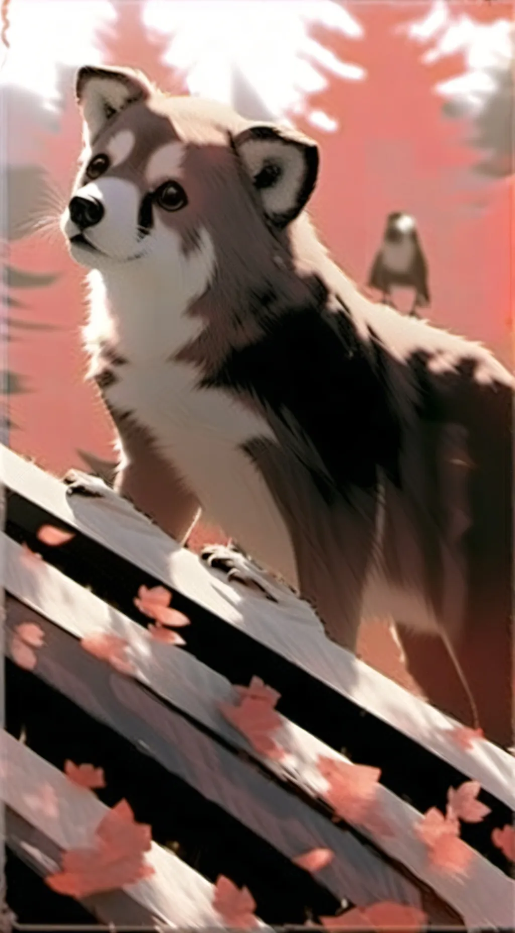 ai character: cão  background