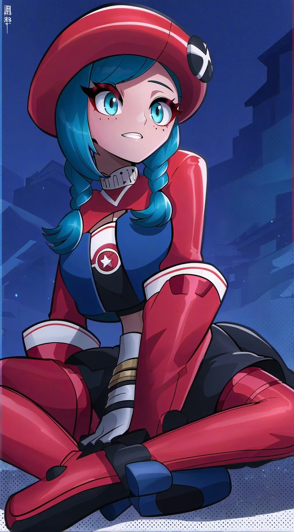 ai character: TvWoman background