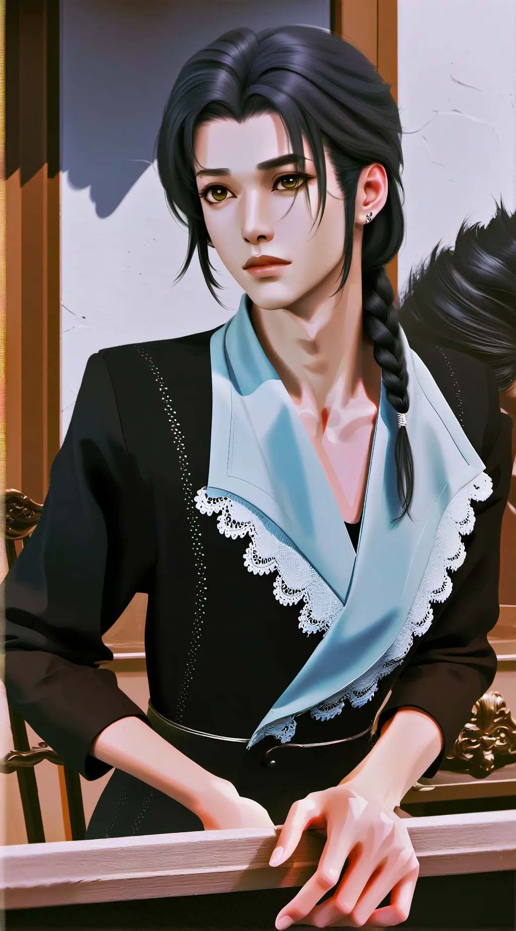 ai character: SHOP background