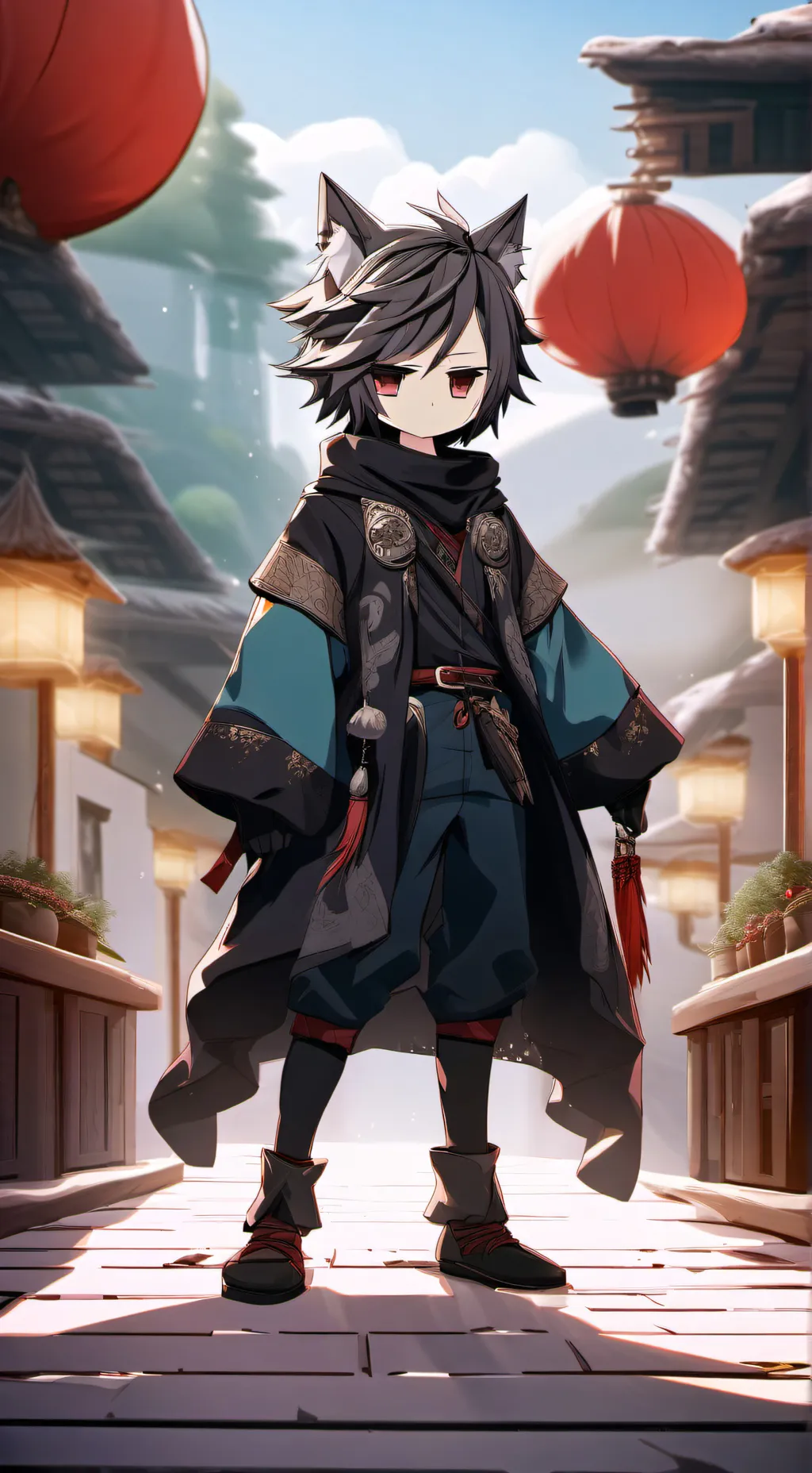 ai character: tomioka gatito background