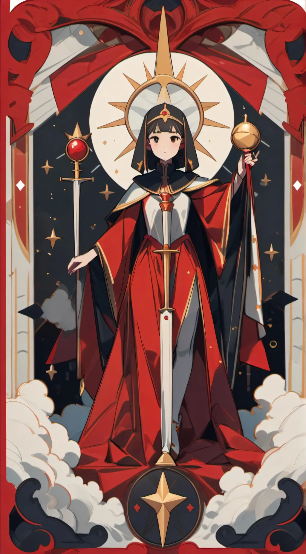 ai character: squid game 2 and 1 background