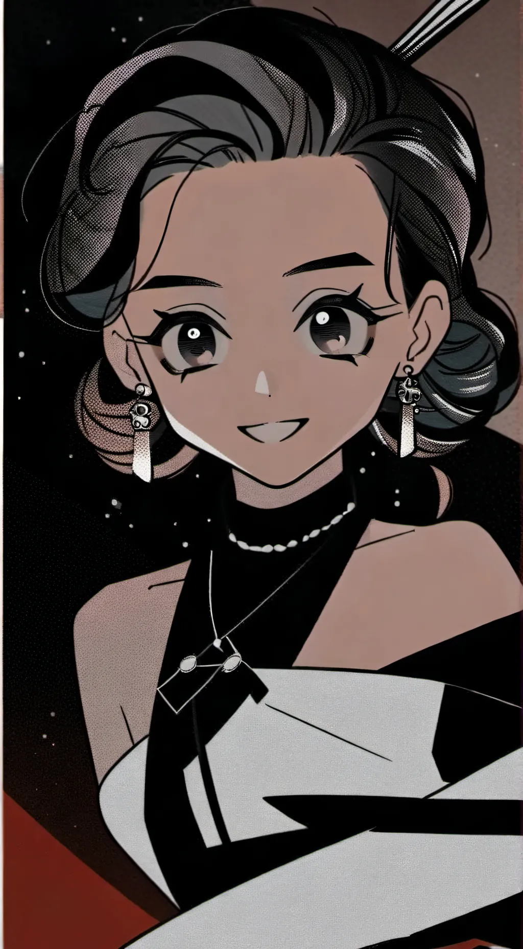 ai character: young lady background