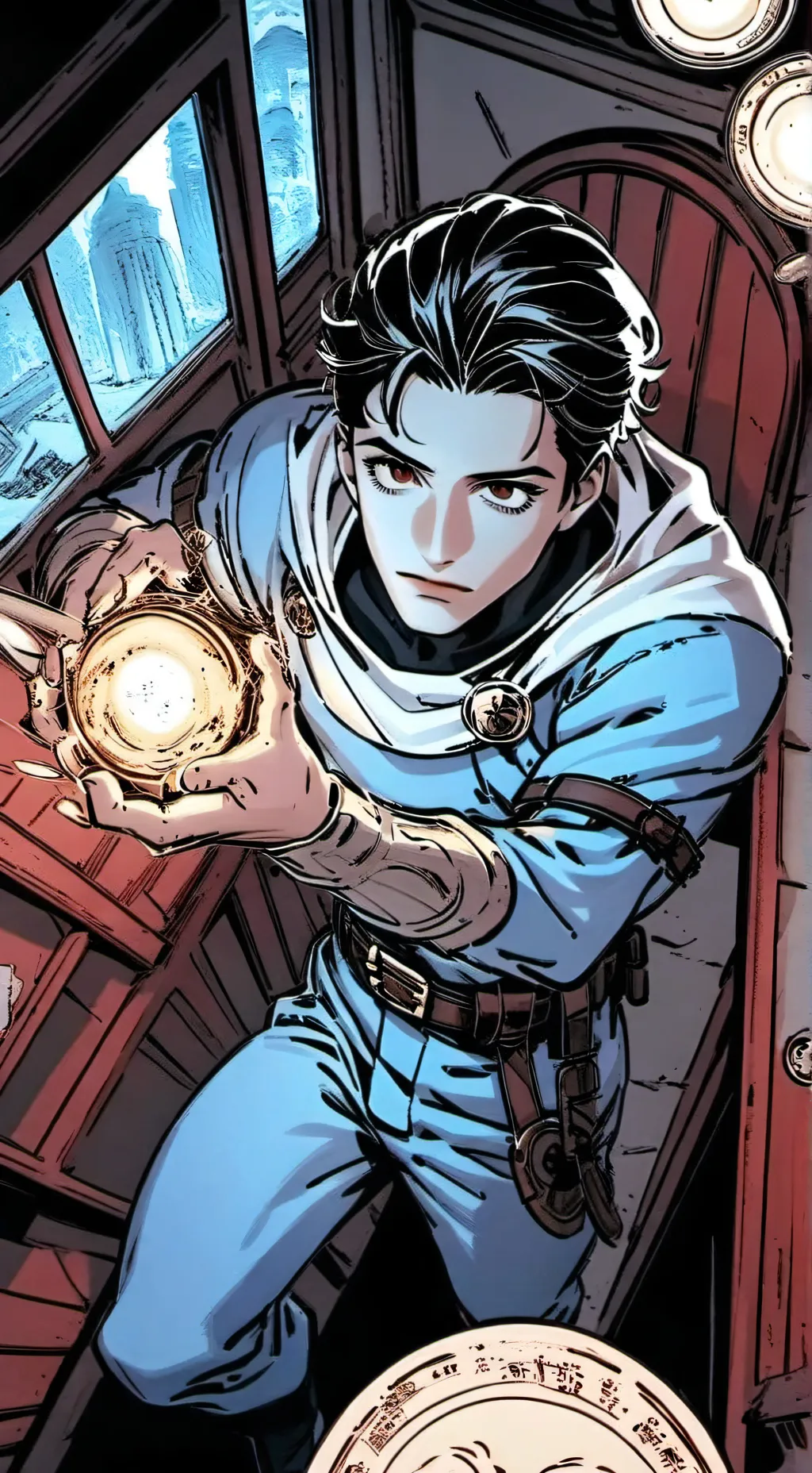 ai character: je suis un hero  background