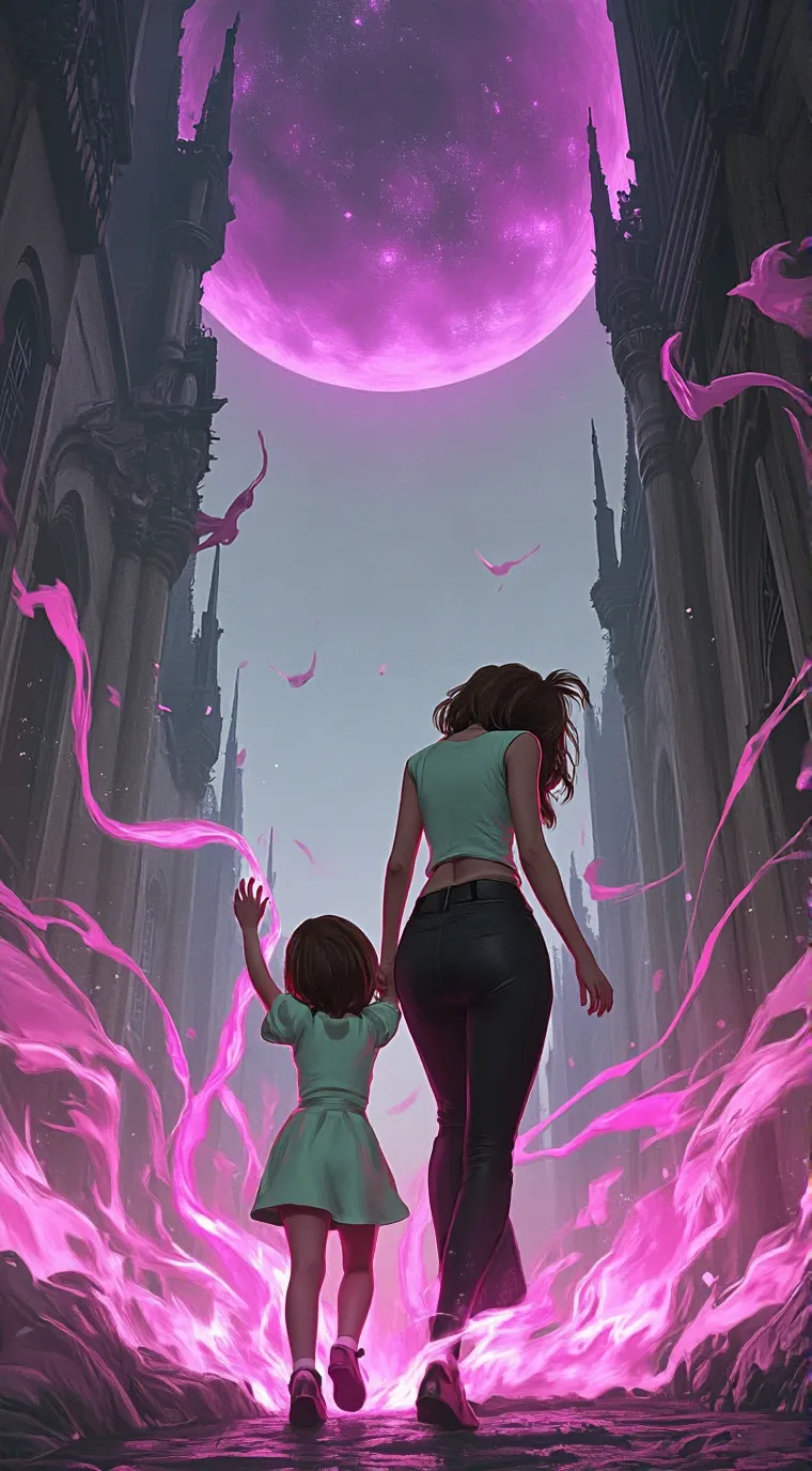 ai character: Magic apocalypse background