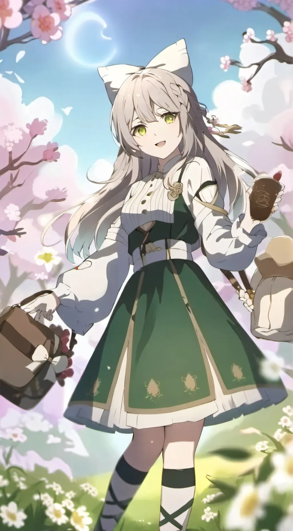 ai character: novia de la escuel background