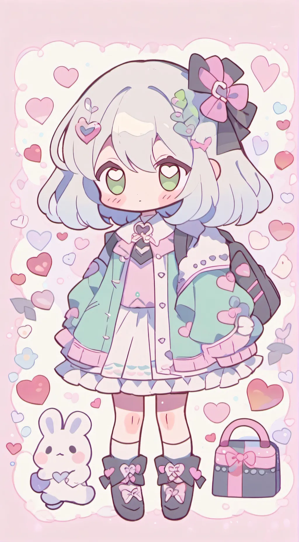 ai character: DW san valentin background