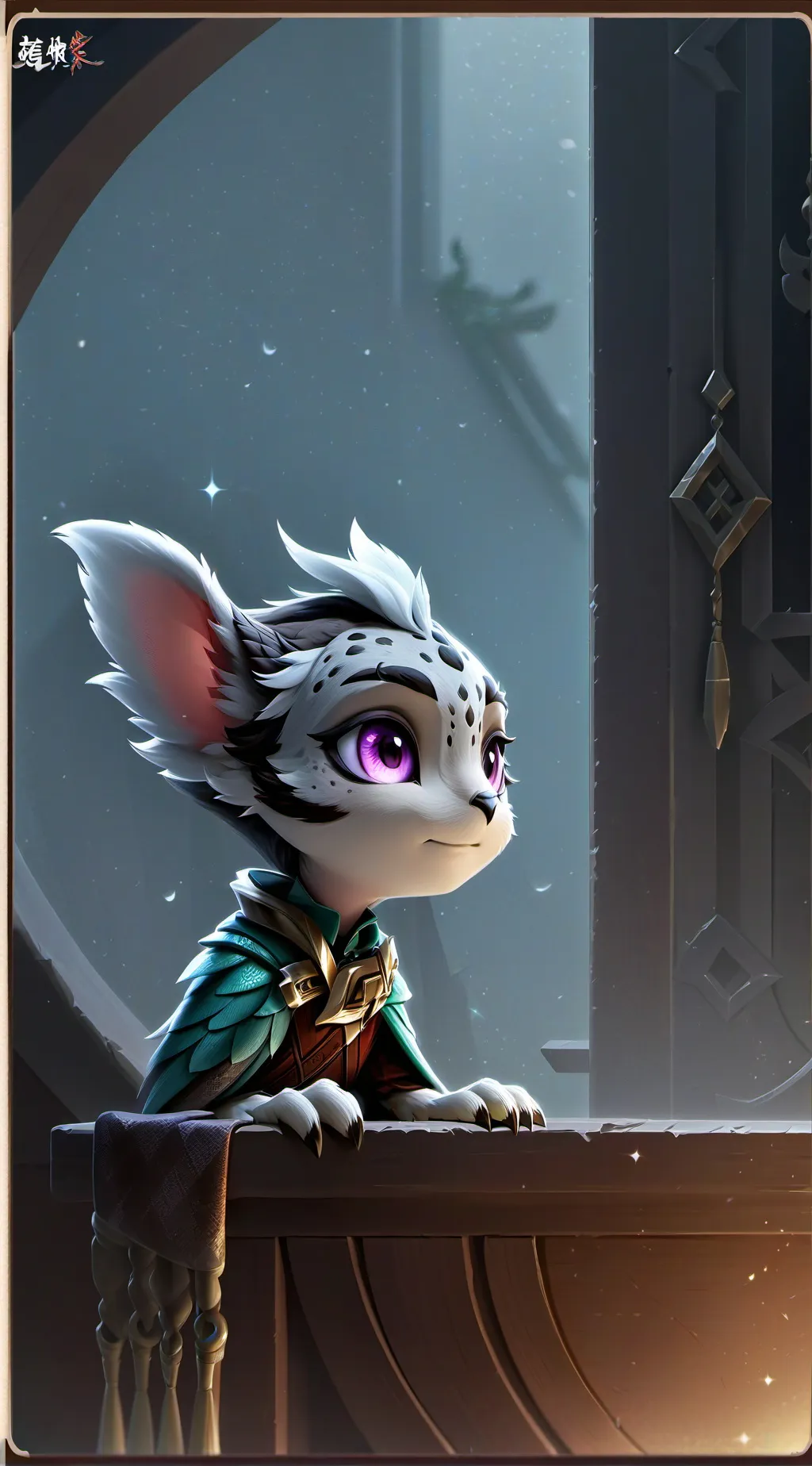 ai character: Speckled Quail Furry background