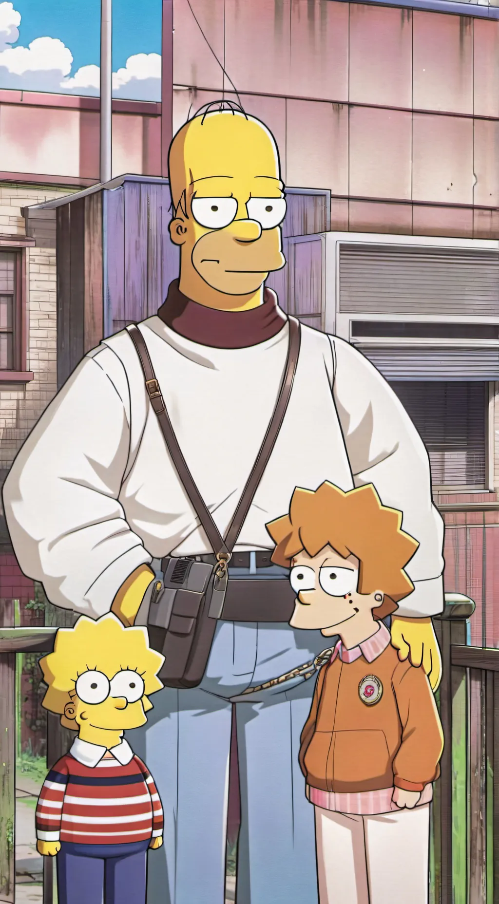 ai character: Homer Simpson background