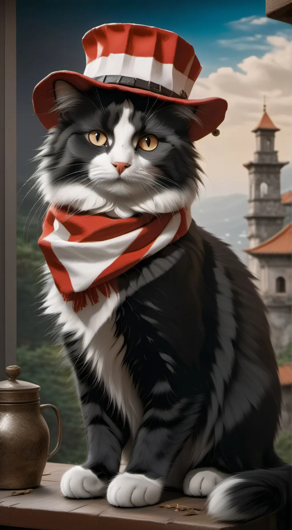 ai character: Cat in the Hat background