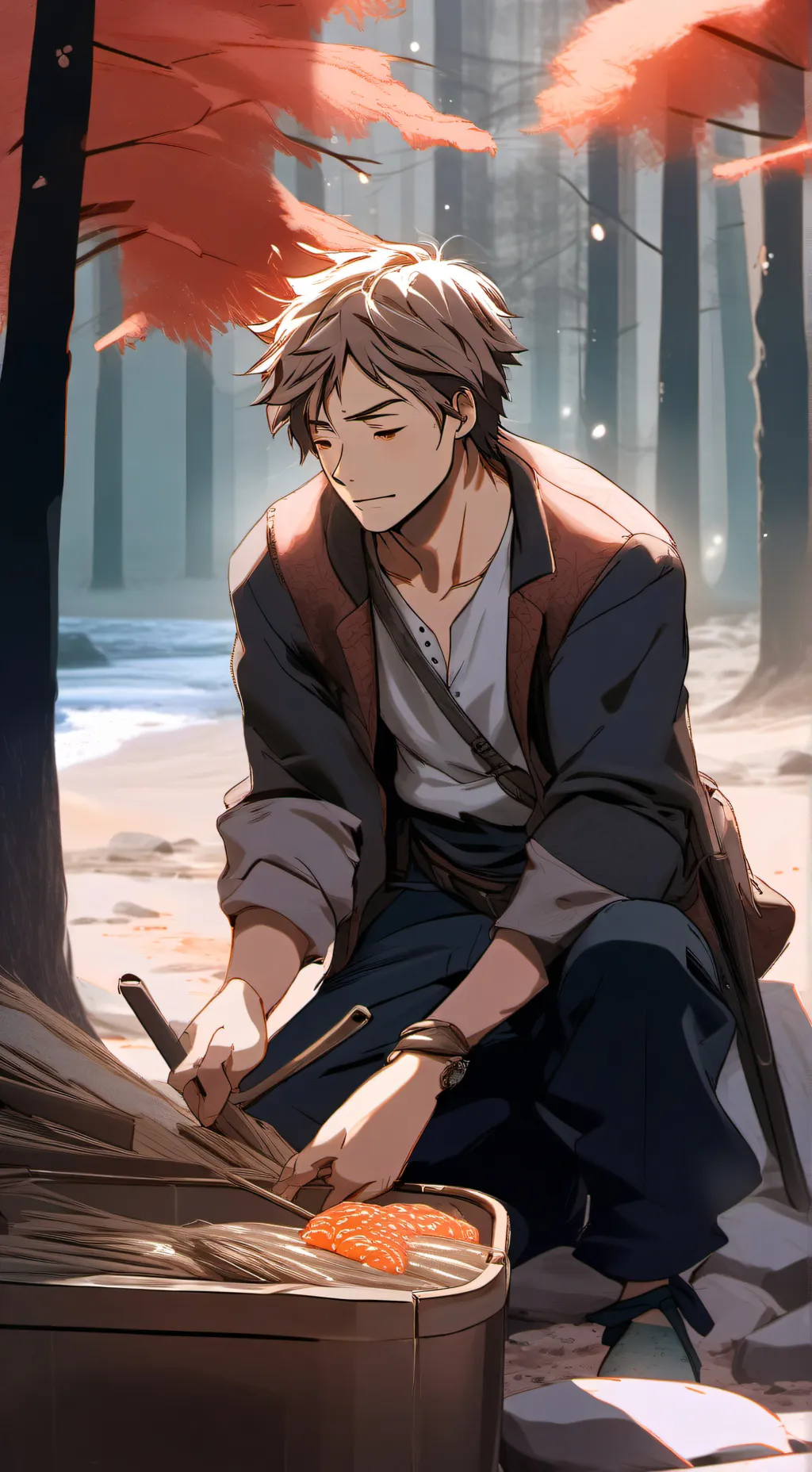 ai character: Daichi x Sugawara background