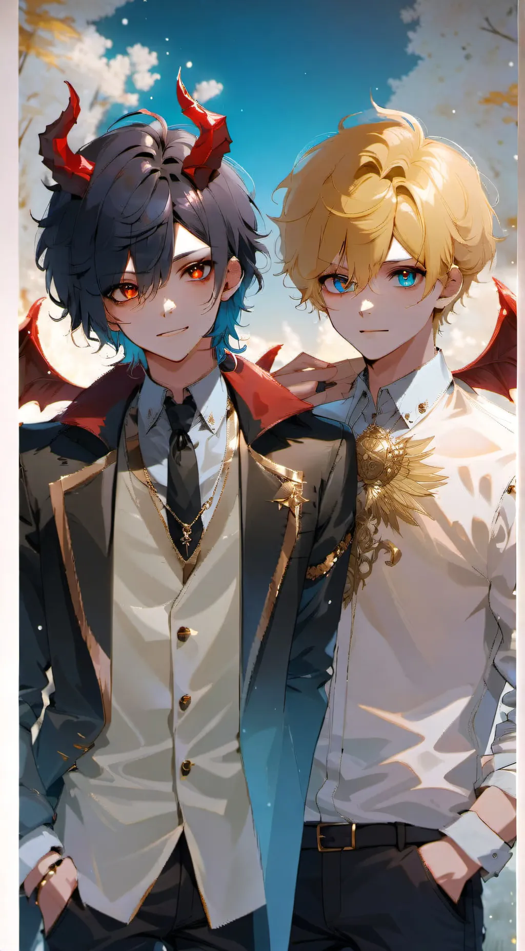 ai character: Dax and James background